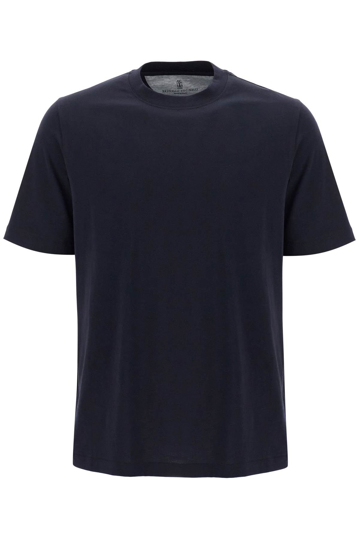 Shop Brunello Cucinelli Crewneck T-shirt In Navy (blue)