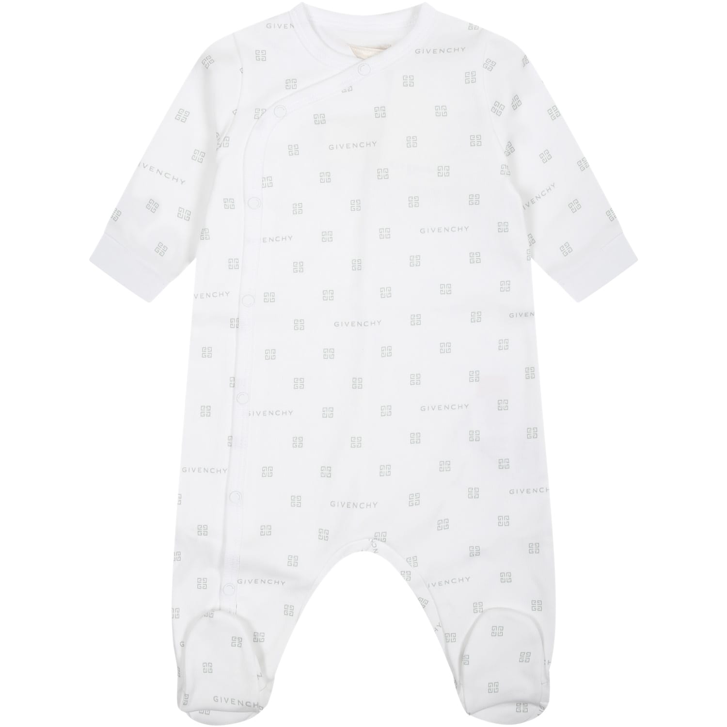 Givenchy White Onesie For Babies With Logo