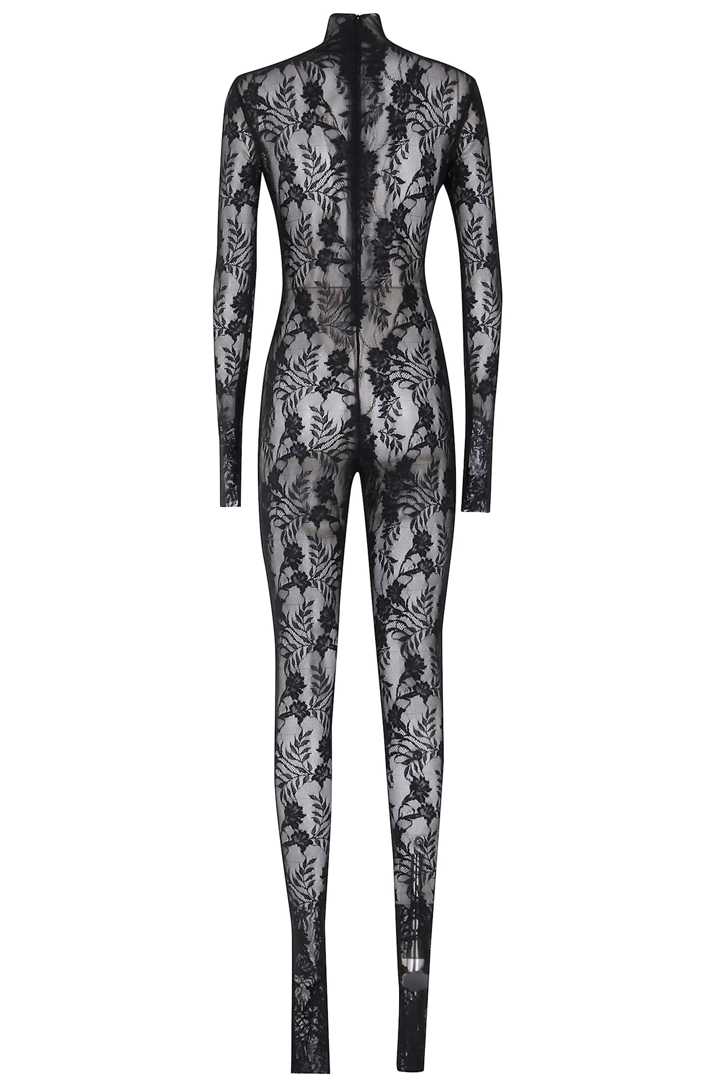 Norma Kamali Long Sleeve Slim Fit Turtle Catsuit In Black