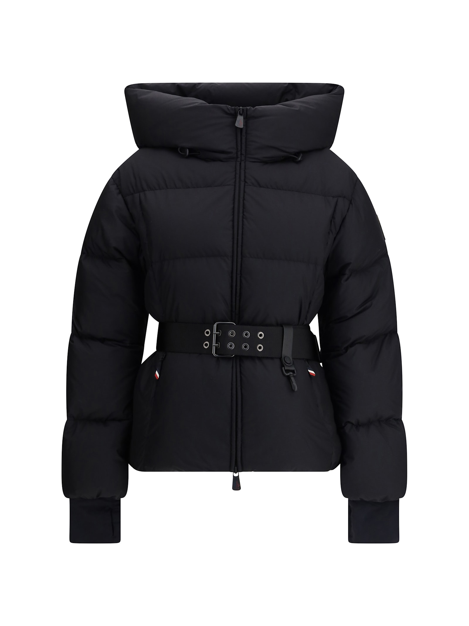 Moncler Grenoble Nisene Zip-up Belted Jacket In Black
