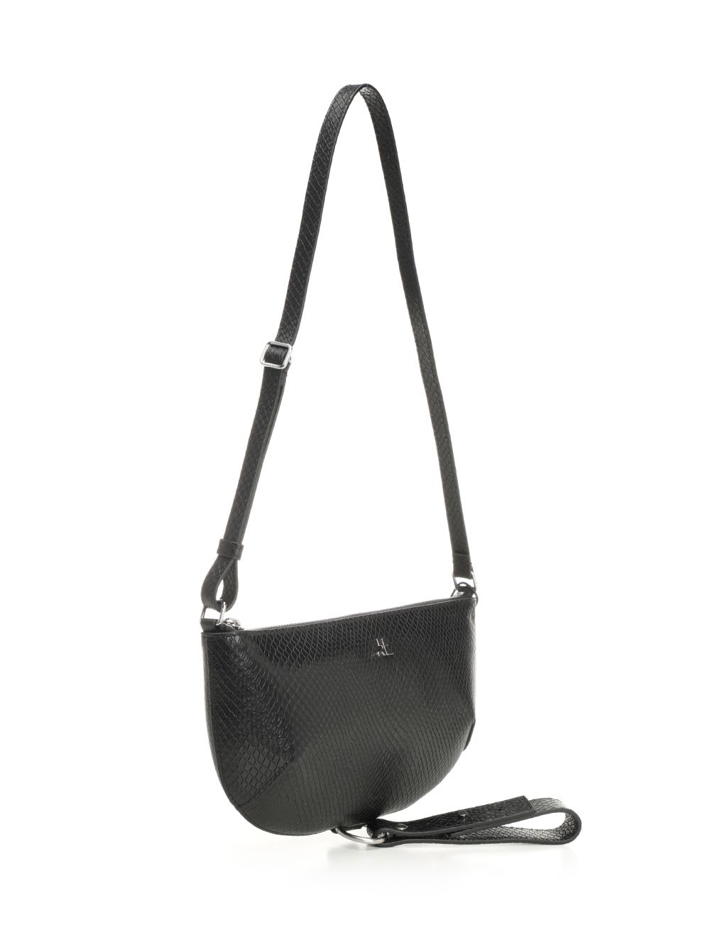 Courrèges Courreges Women Holy Eclipse Leather Shoulder Bag In Black