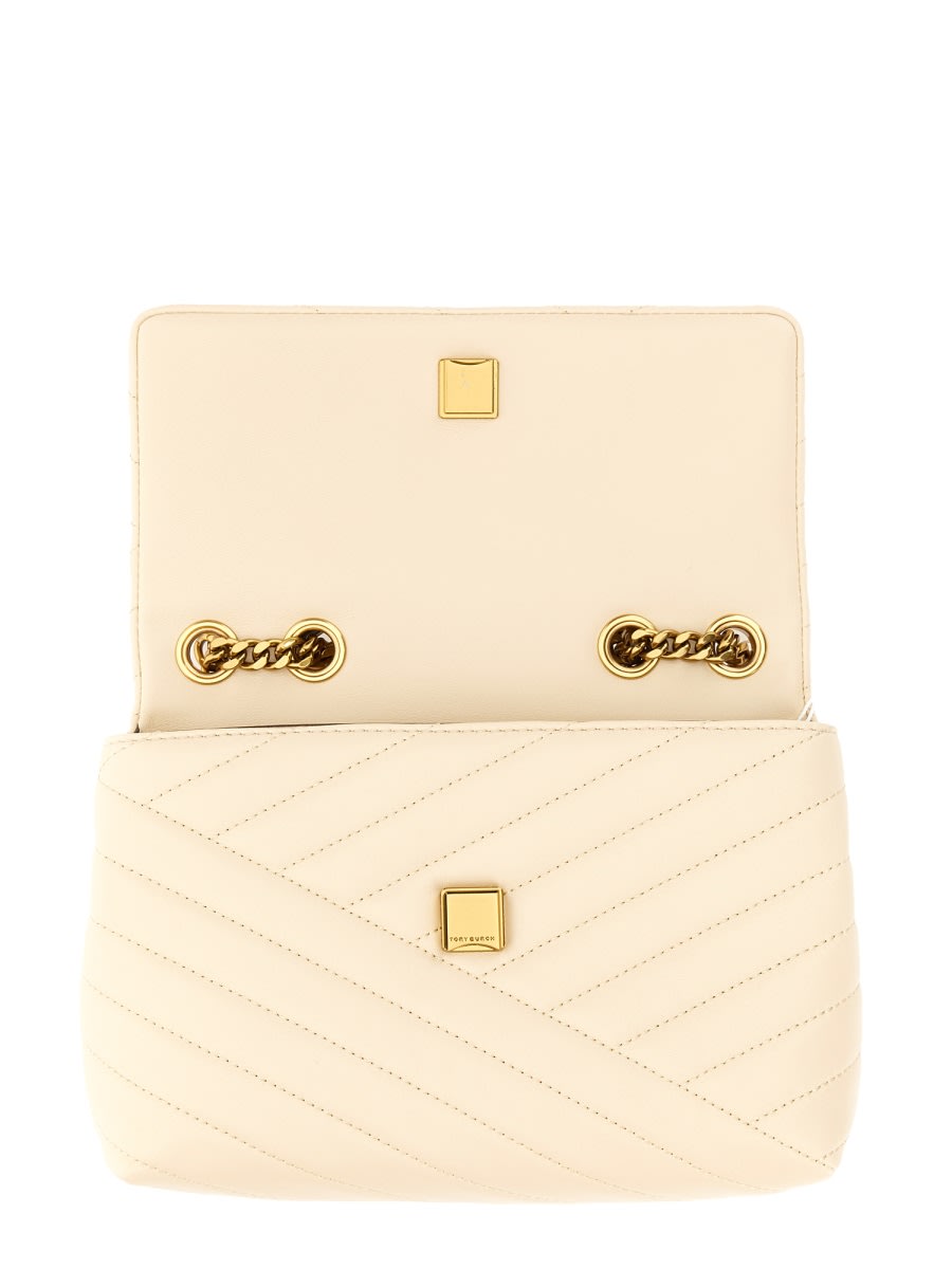 Shop Tory Burch Shoulder Bag Kira Small In Beige