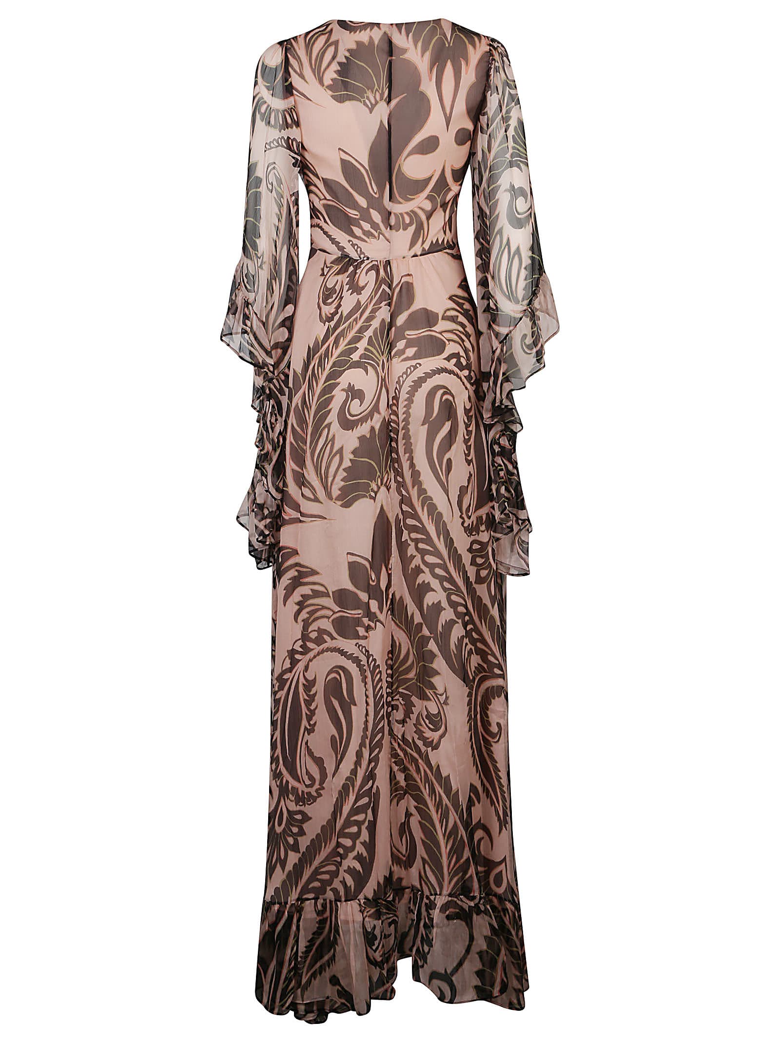 Shop Etro Long Dress In Rosa