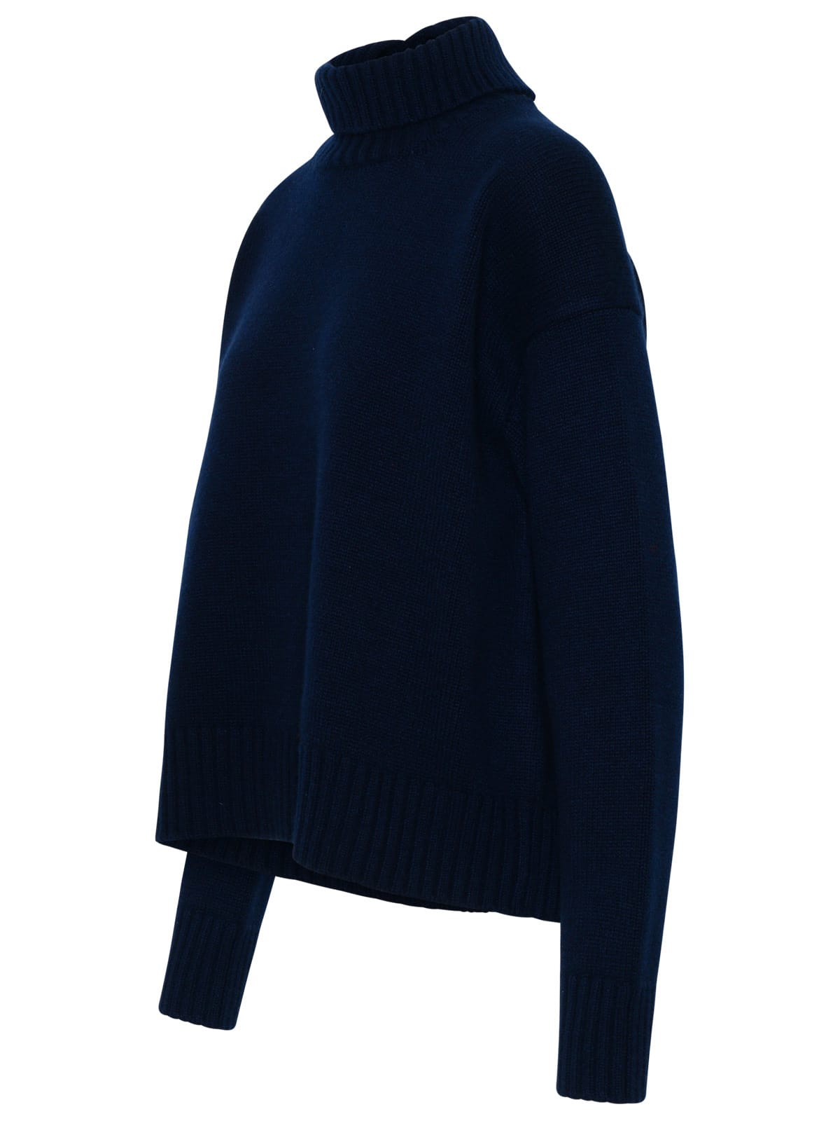 Shop Jil Sander Sweater In Navy Cashmere Blend