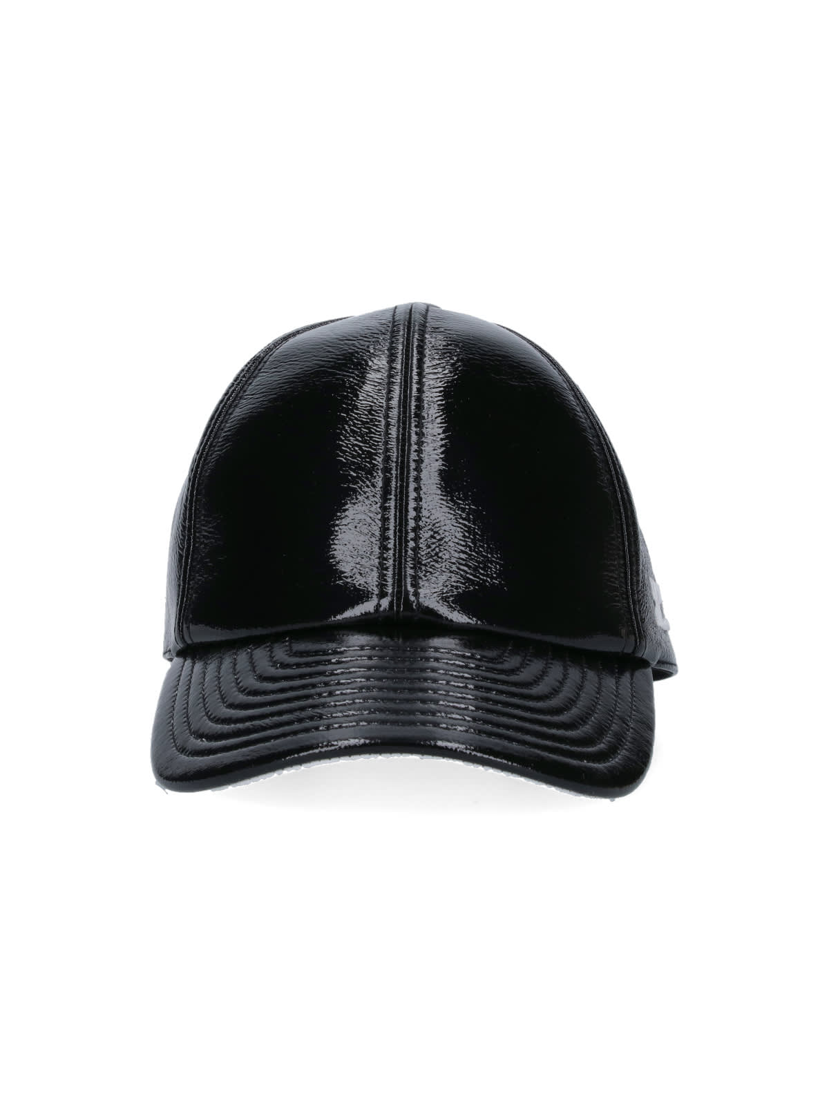 Shop Courrèges Vynil Reedition Baseball Cap In Black