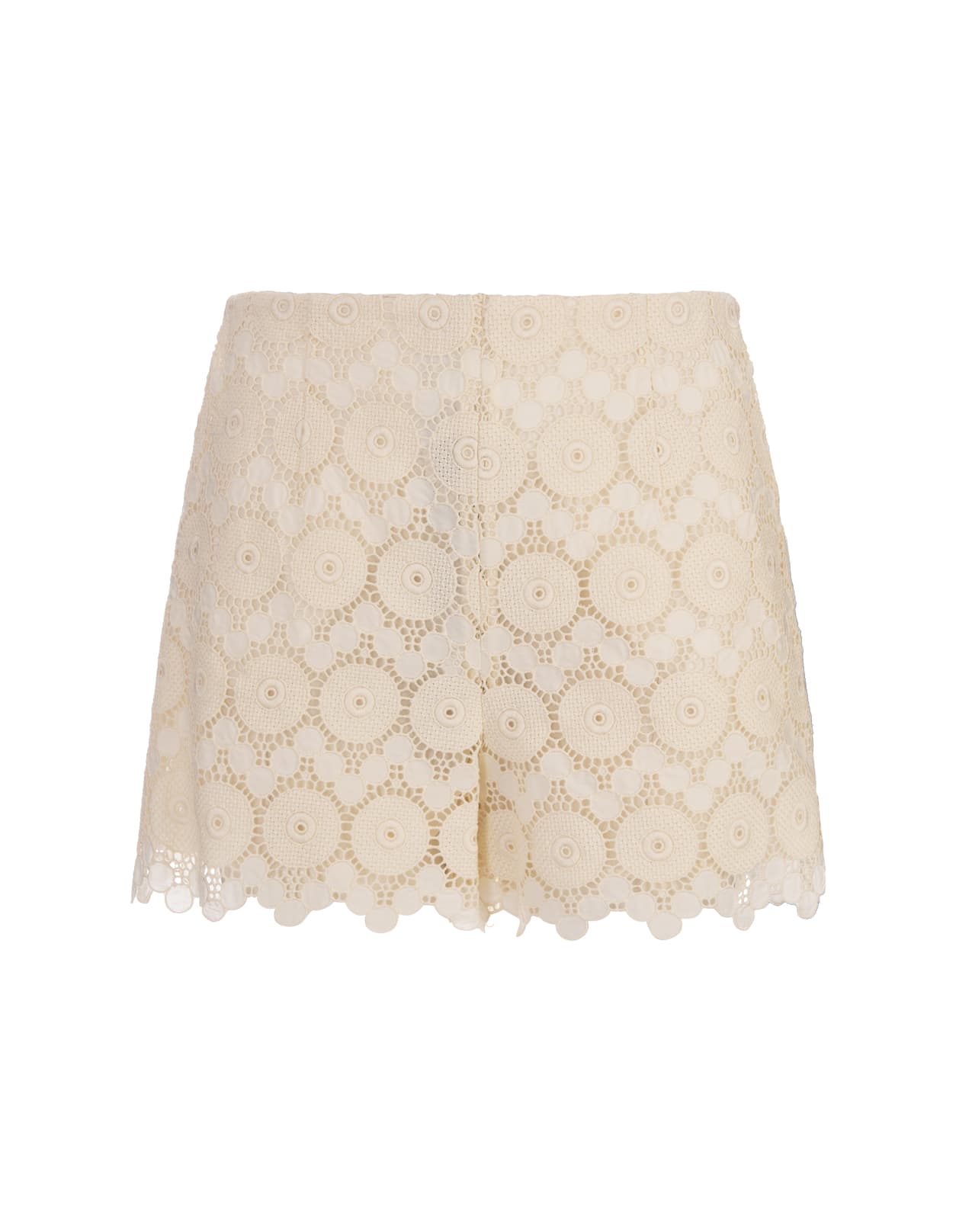 Margarita Shorts In Evil Eye Ivory In Macrame