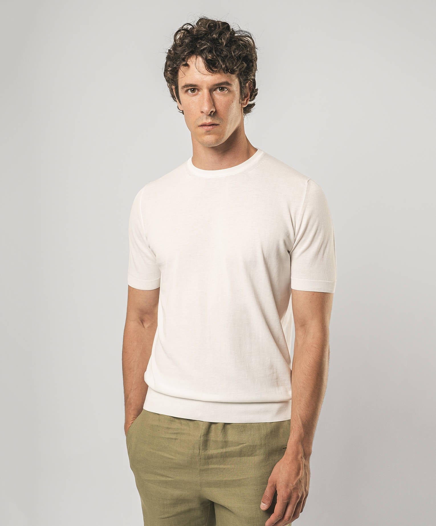 Larusmiani Brighton T-shirt Sweater In White