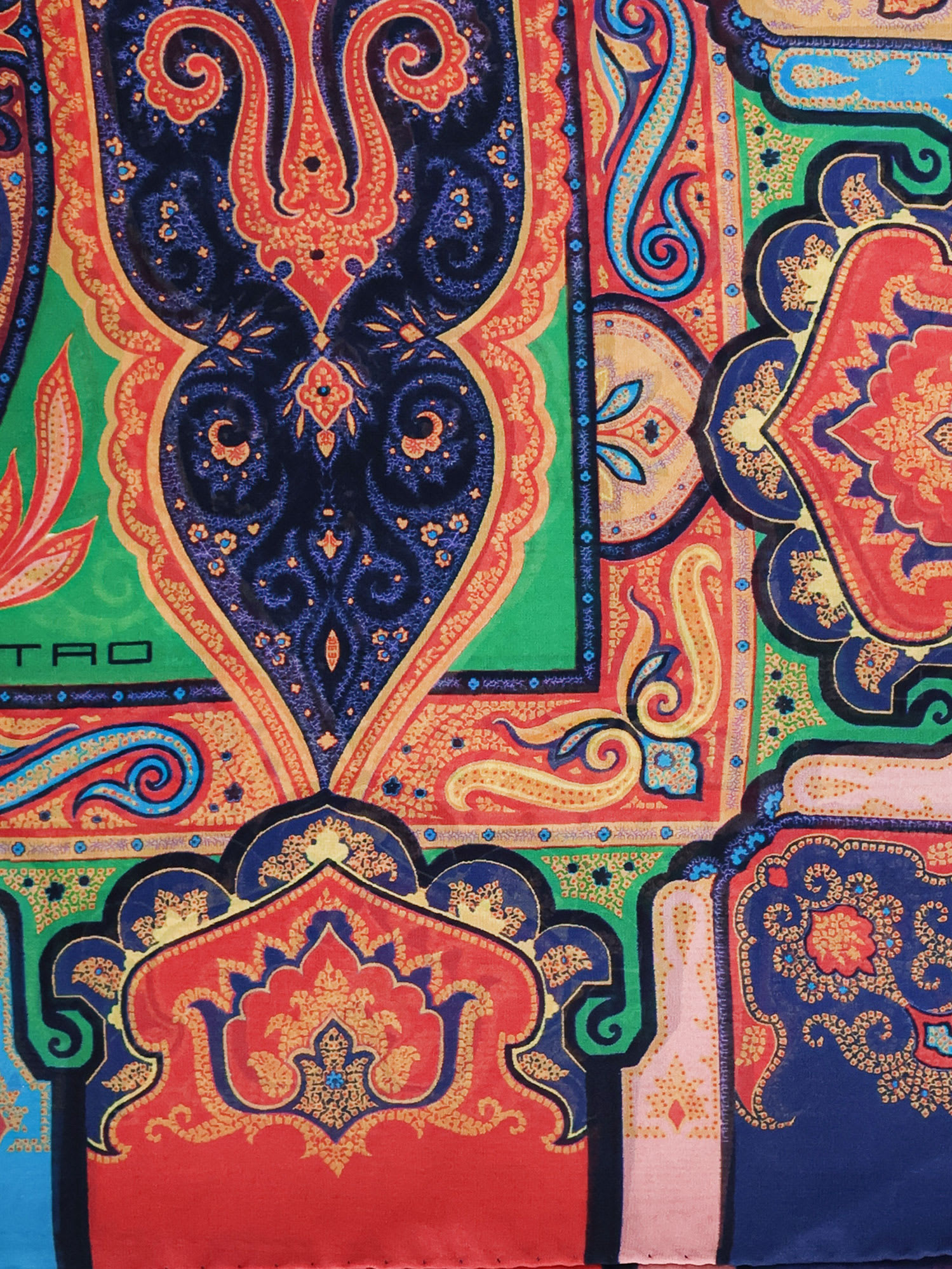 Etro Multicolor Silk Foulard In Multi
