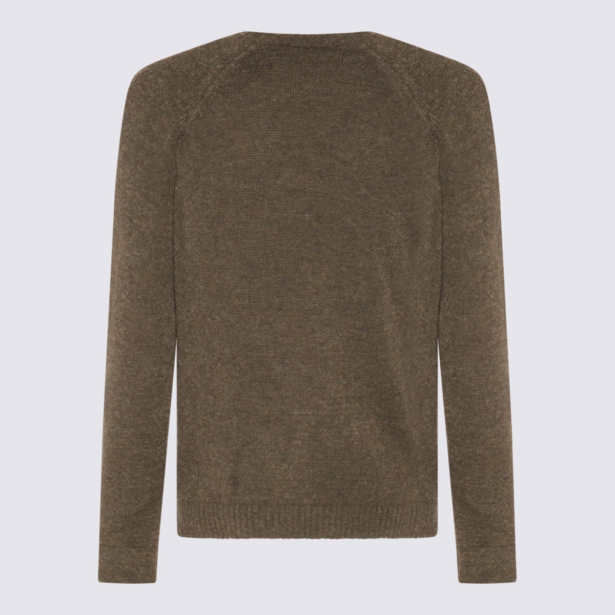 Shop Zanone Green Wool Blend Sweater