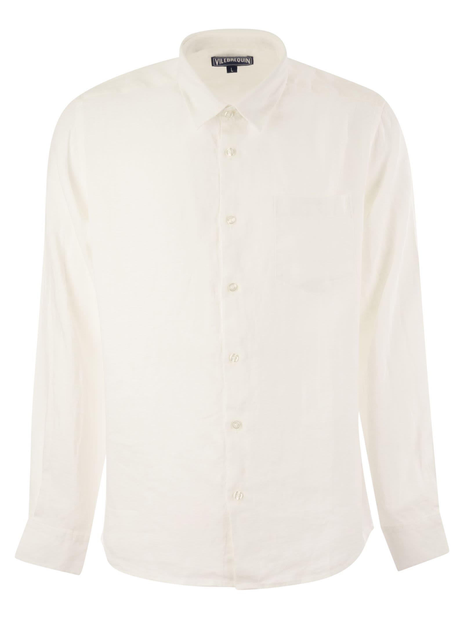Long-sleeved Linen Shirt