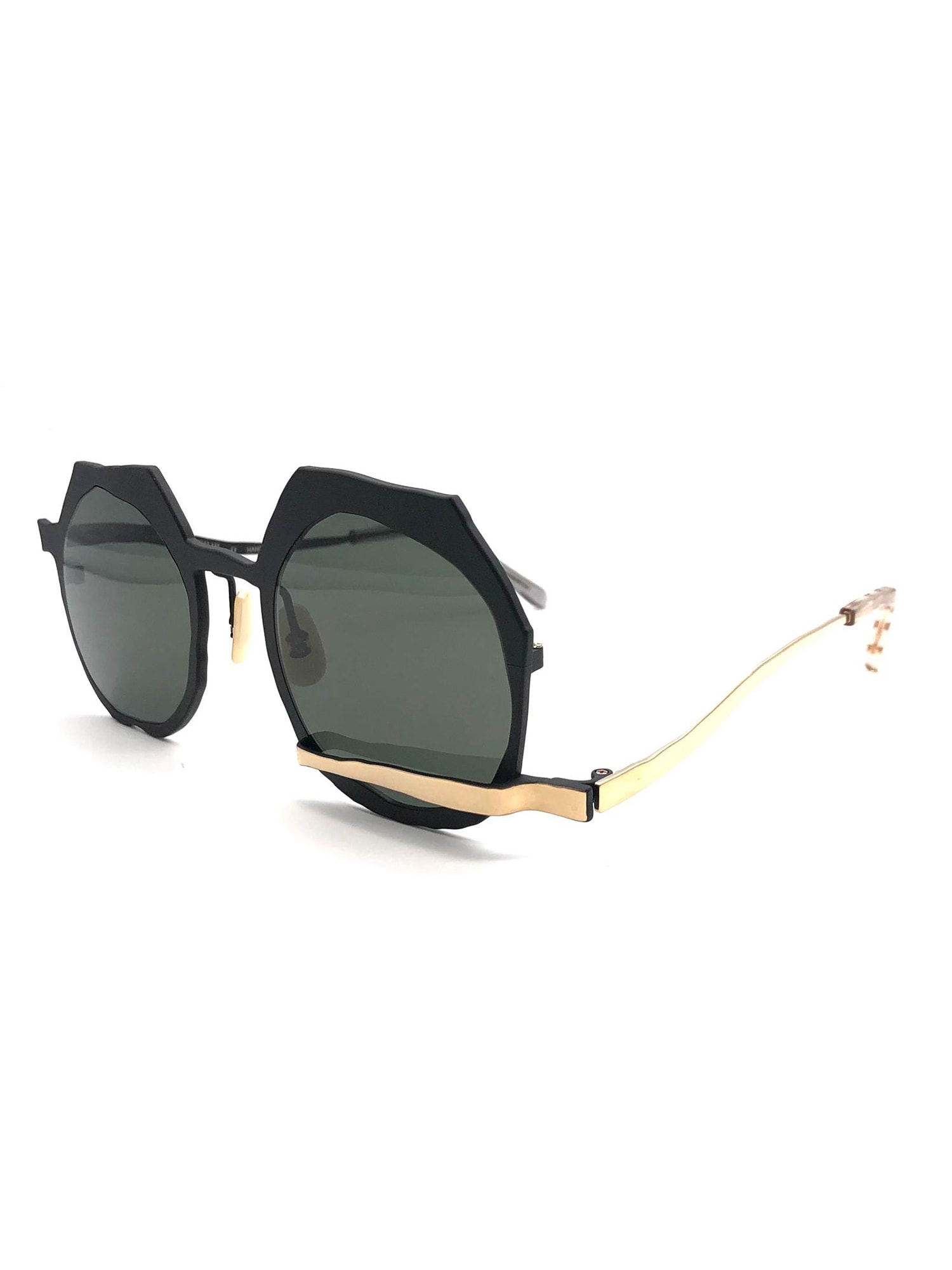Masahiro Maruyama Mm/0089 No. 2 Sunglasses In Black _ Gold