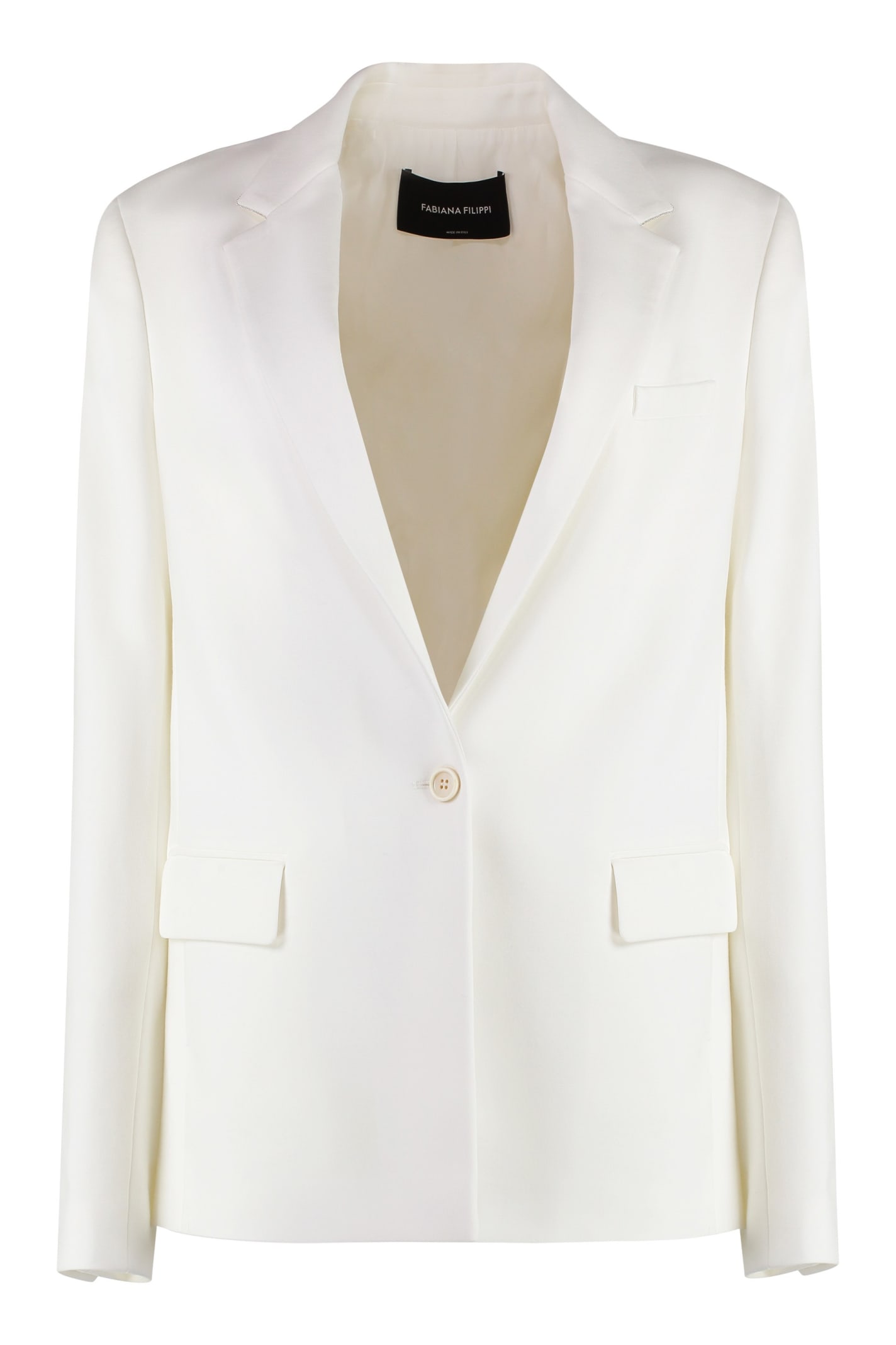 Single-breasted Viscose Blazer