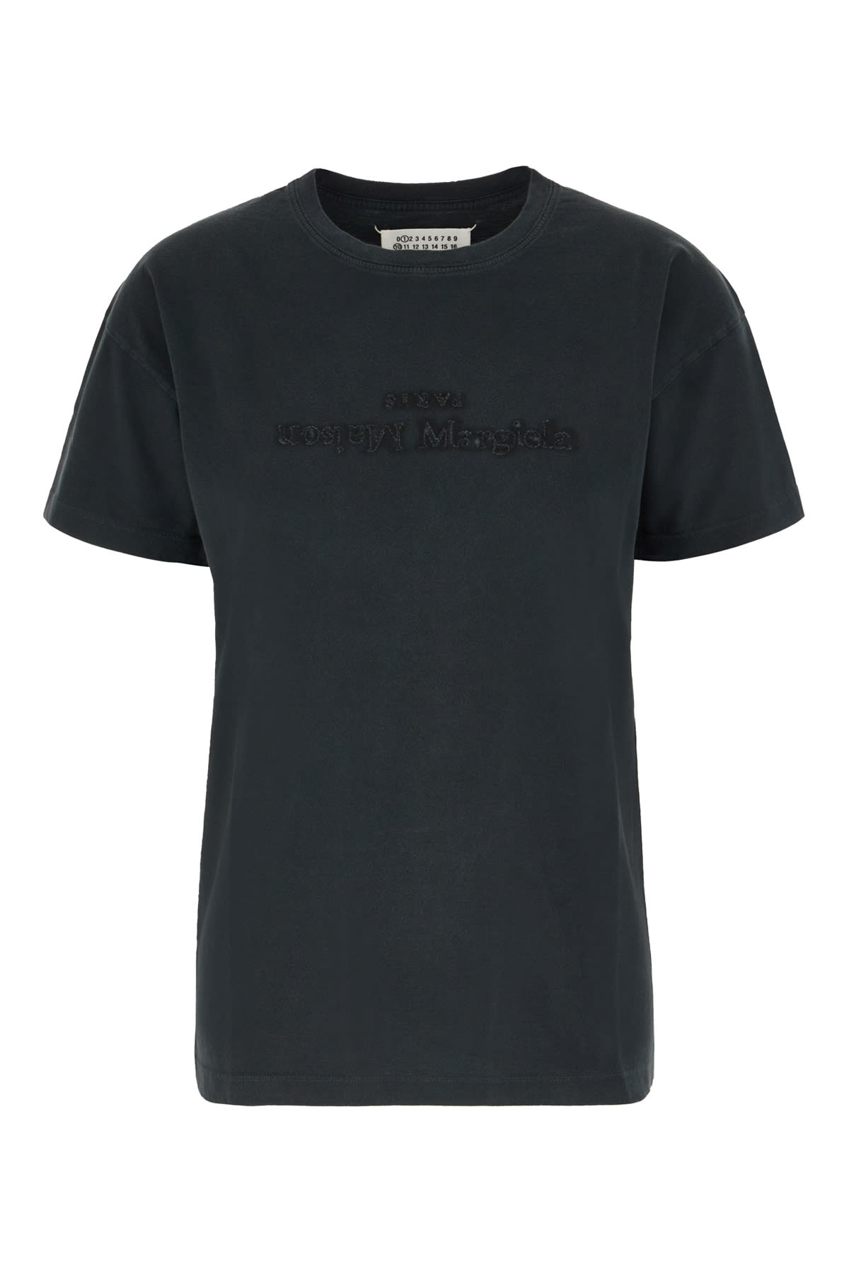 Shop Maison Margiela Charcoal Cotton T-shirt In Vintageblack