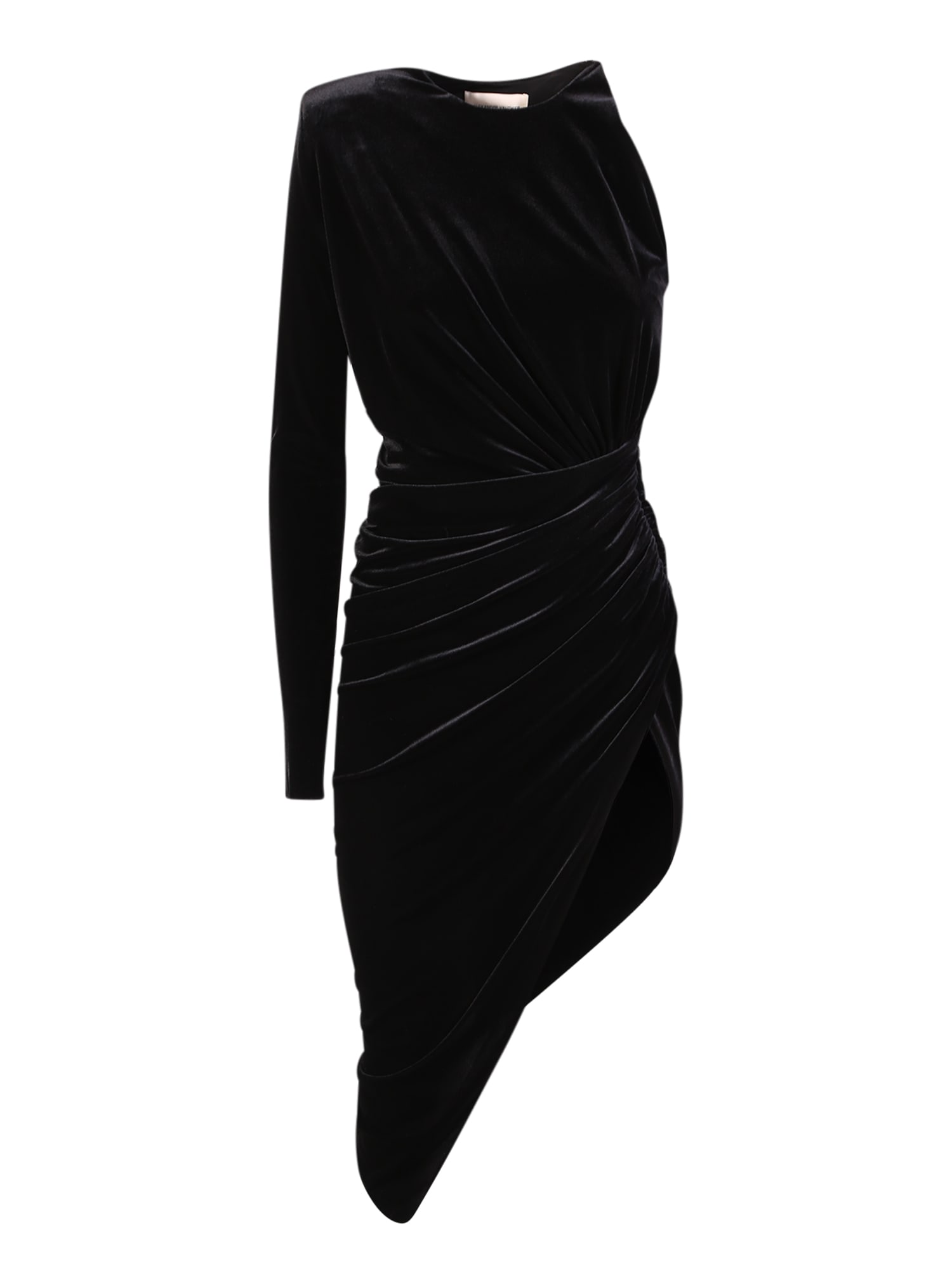 Alexandre Vauthier Velvet One Shoulder Dress