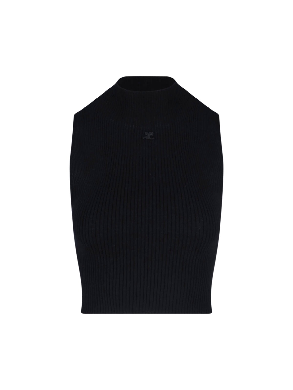 Courrèges Logo Crop Top