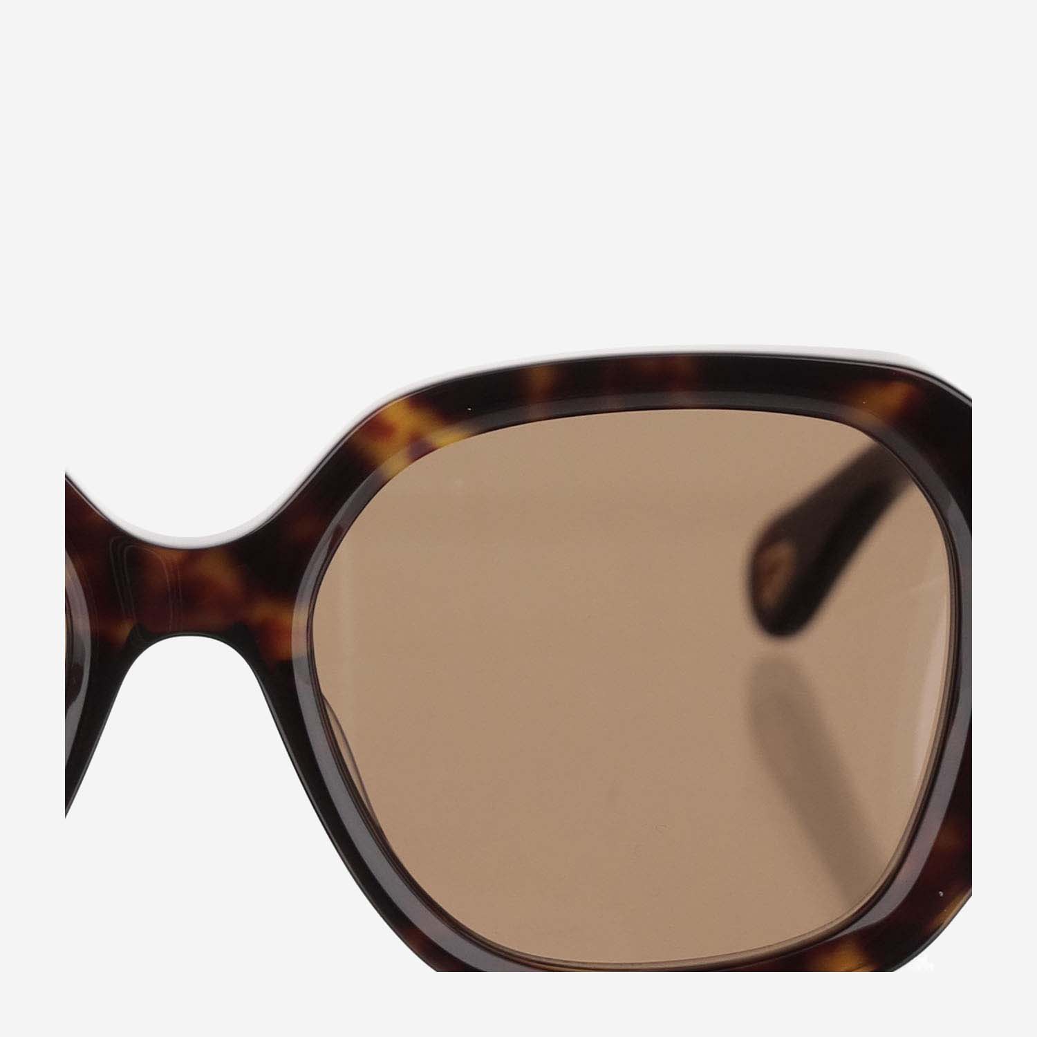 Shop Chloé Logo Tortoiseshell Sunglasses In Red