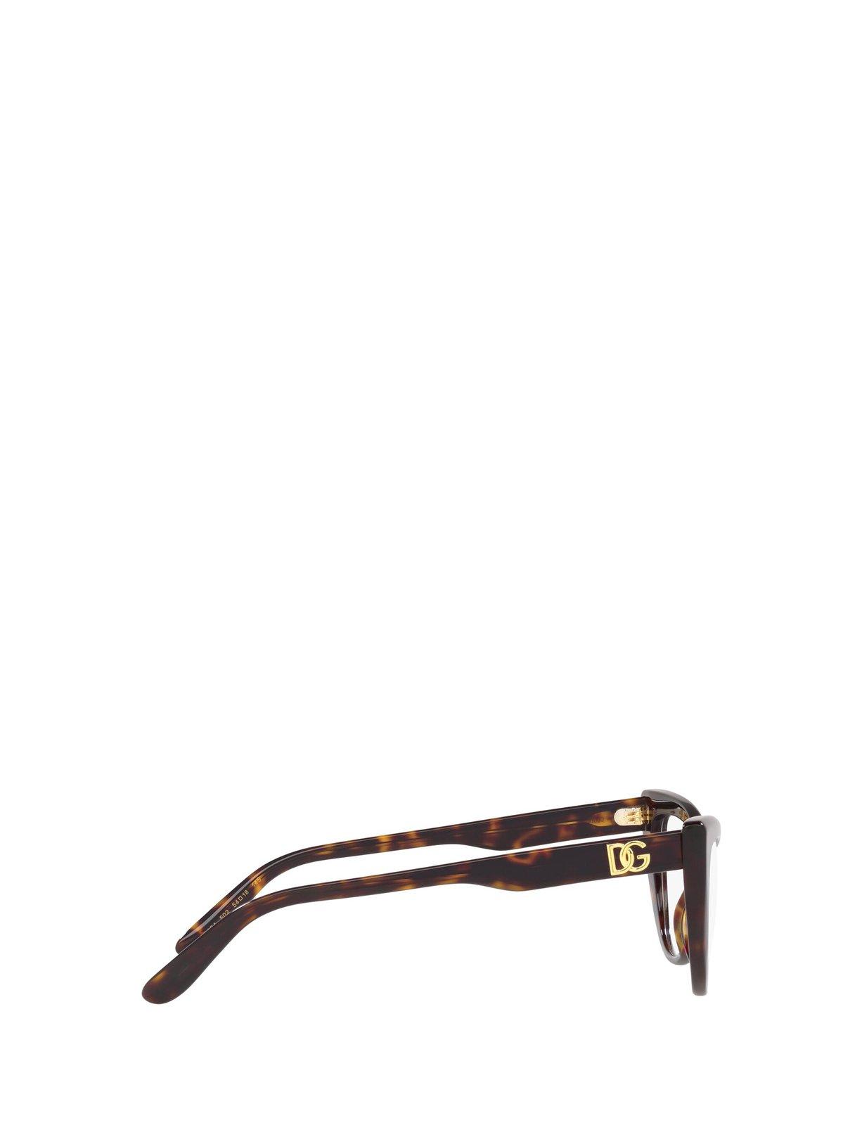 Shop Dolce & Gabbana Cat-eye Glasses In 502