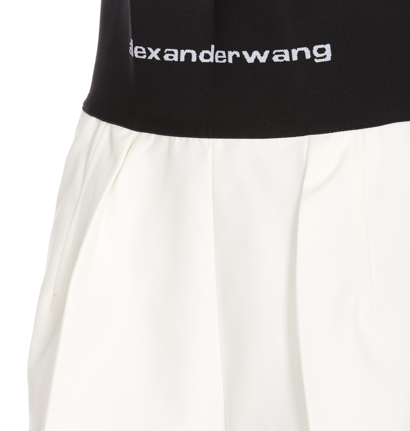 Shop Alexander Wang Safari Logo Shorts In White
