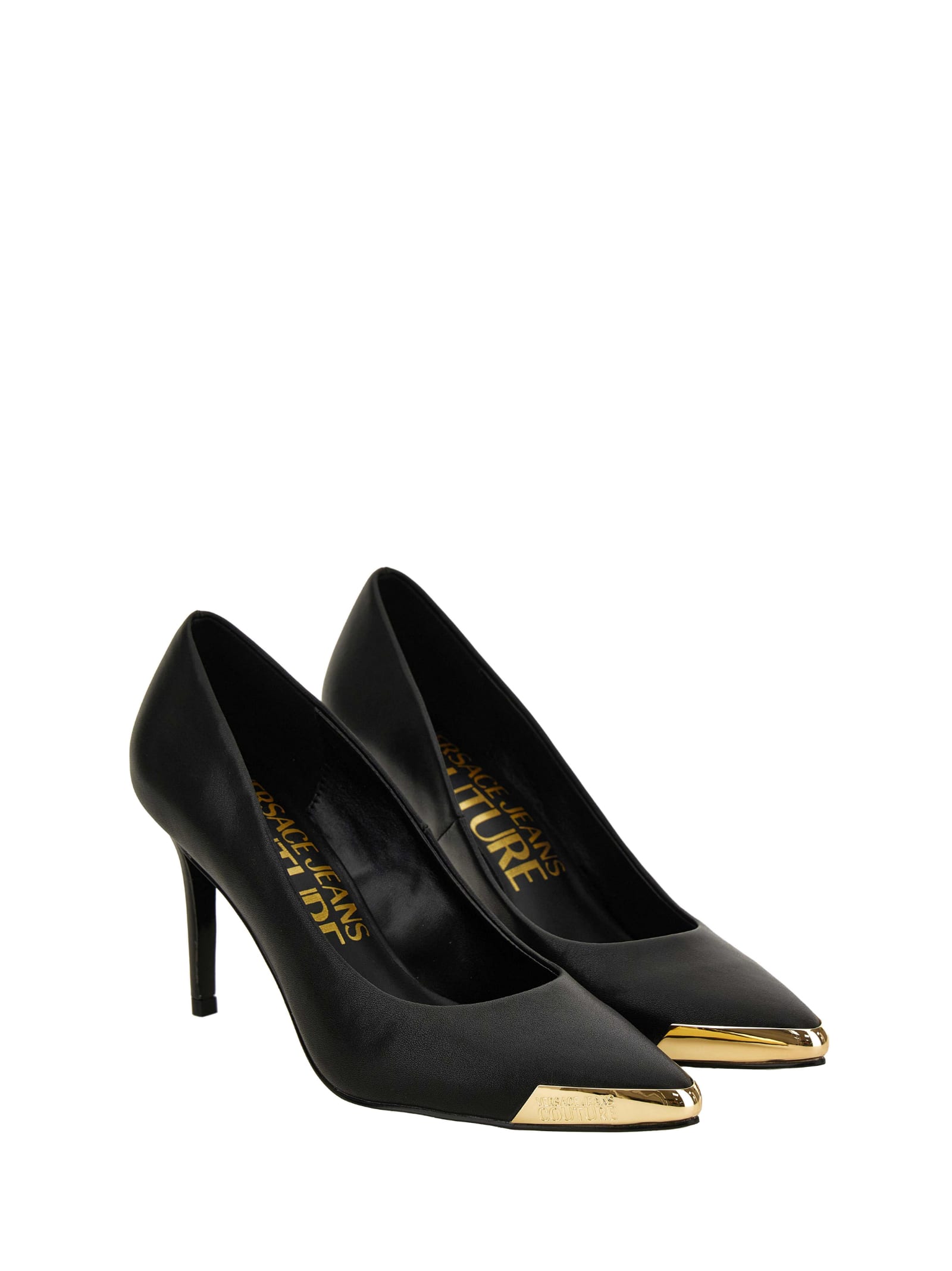 Versace Jeans Couture Décolleté In Black