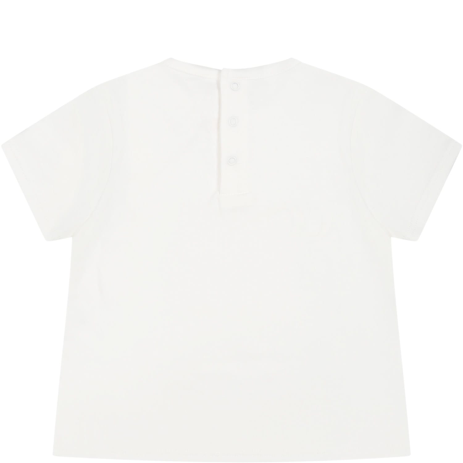Shop Chloé White T-shirt For Baby Girl With Logo