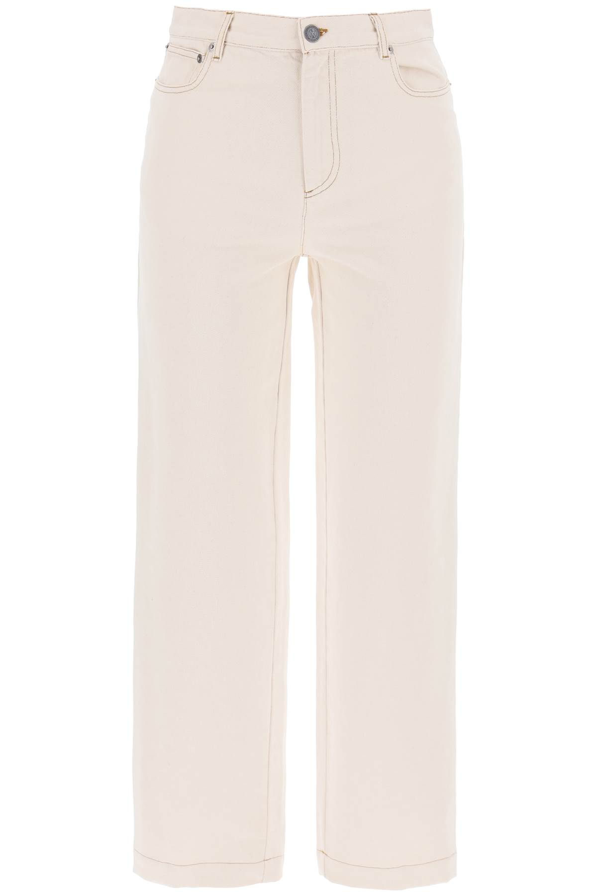 Shop Apc New Sailor Jeans For Men In Ecru (white)