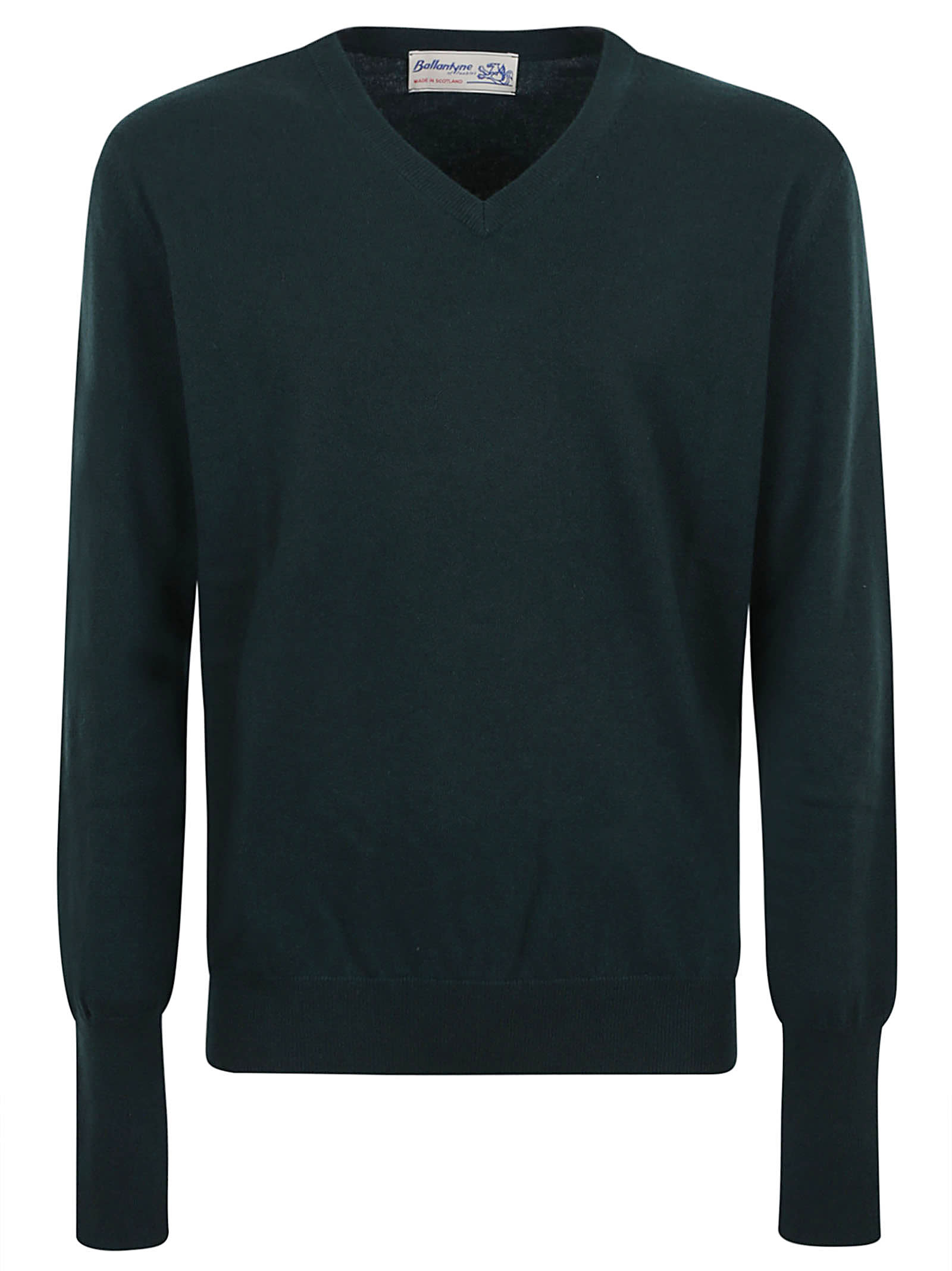 Ballantyne V Neck Slim Fit Pullover In Vetro