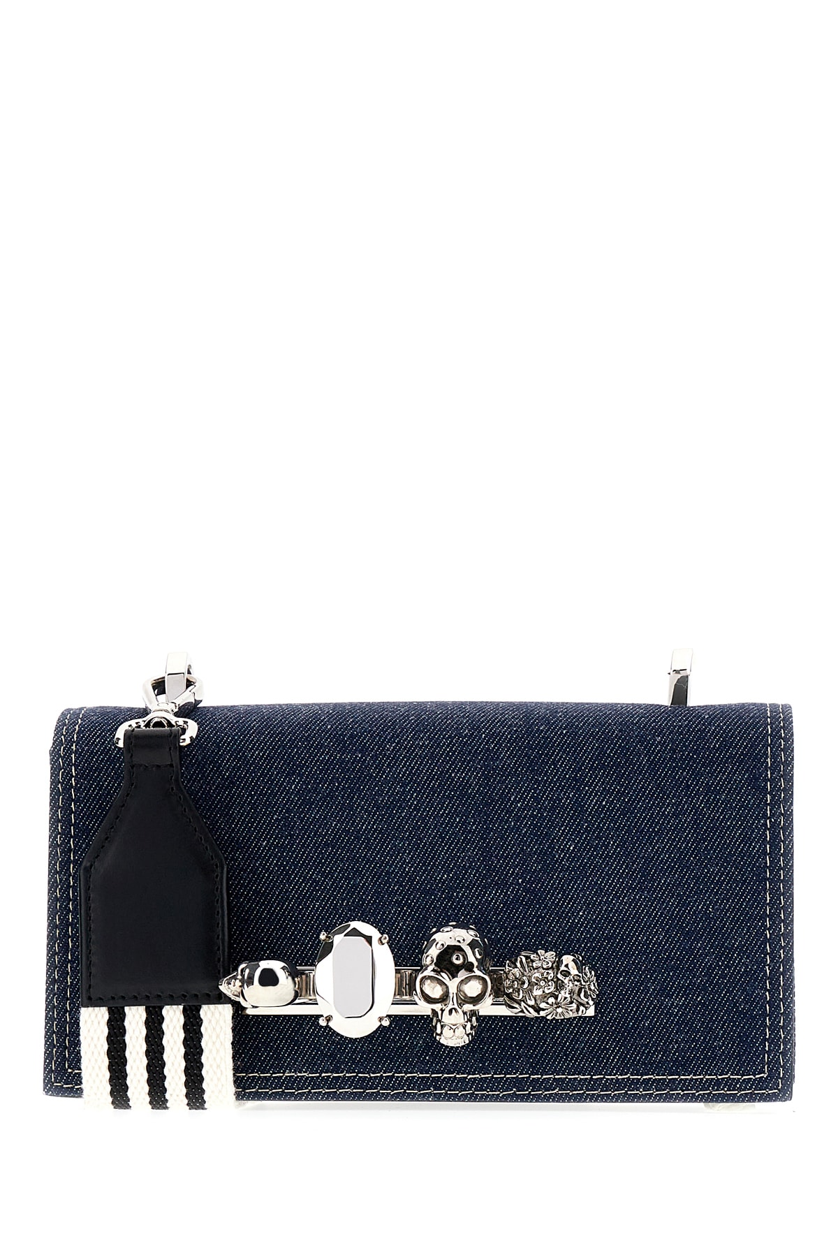 Denim The Knuckle Satchel Crossbody Bag