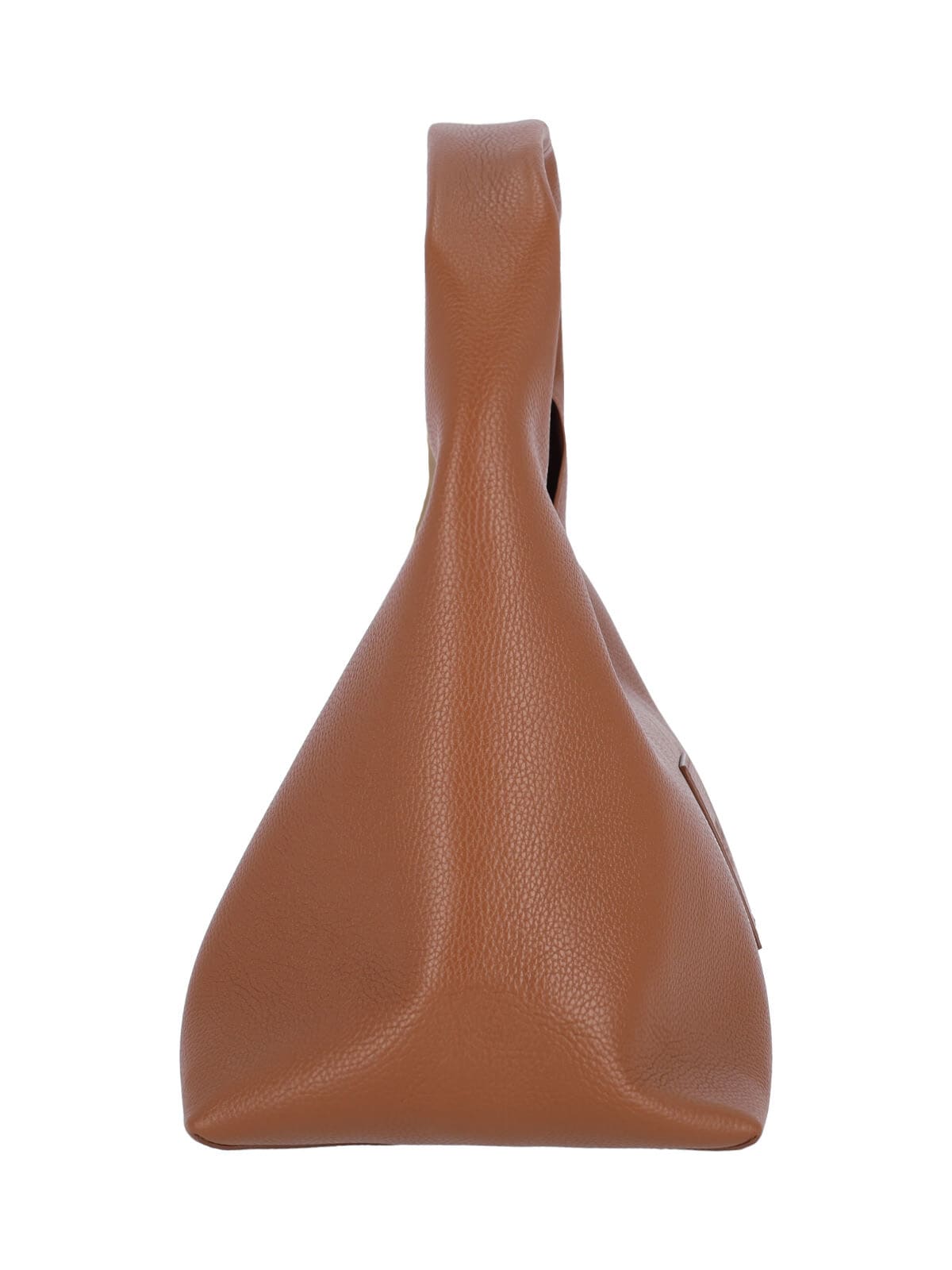 Marc Jacobs Textured Brown Bag With Rounded Silhouette