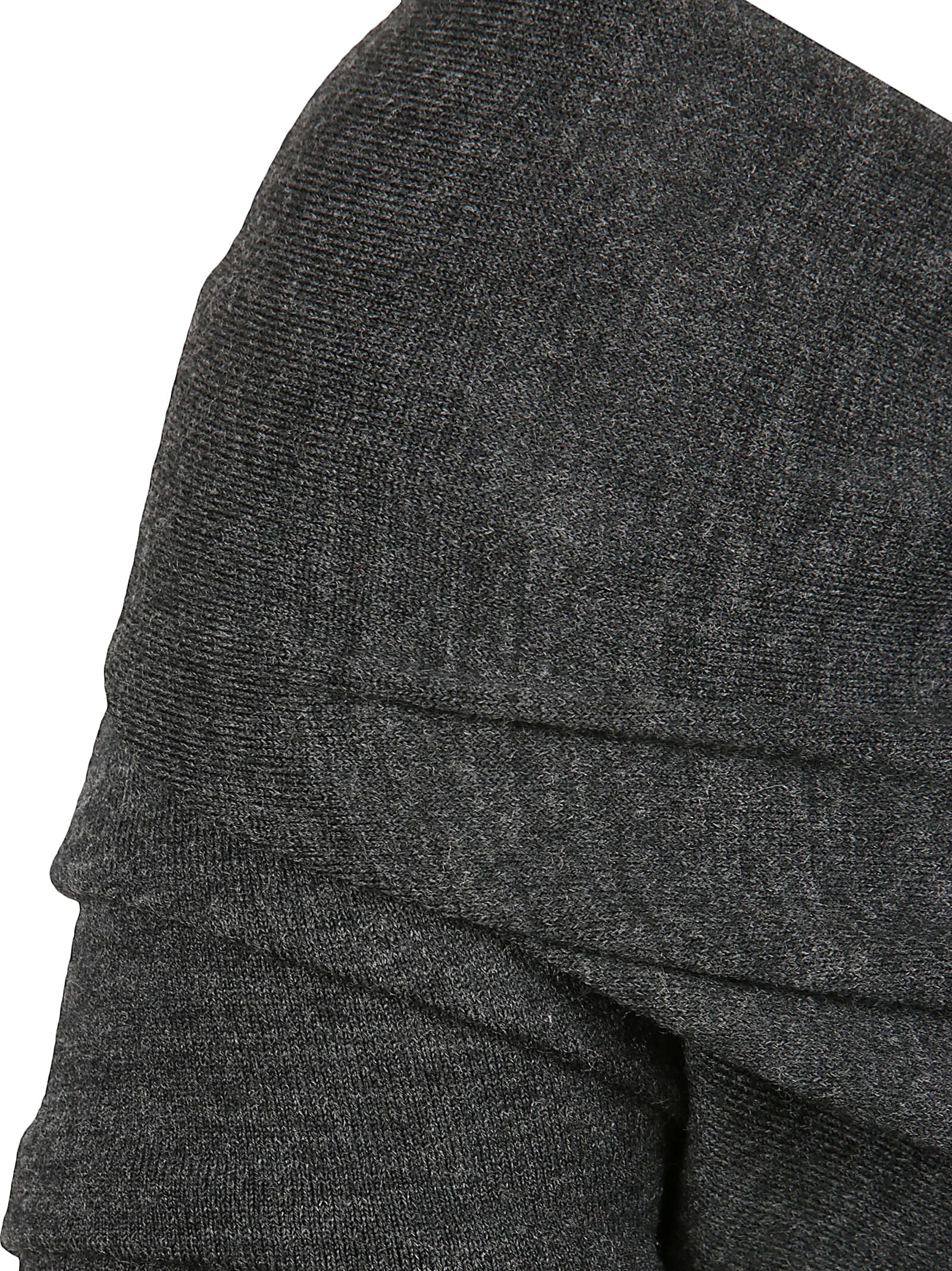 Alberta Ferretti Wool Crop Top In Gray