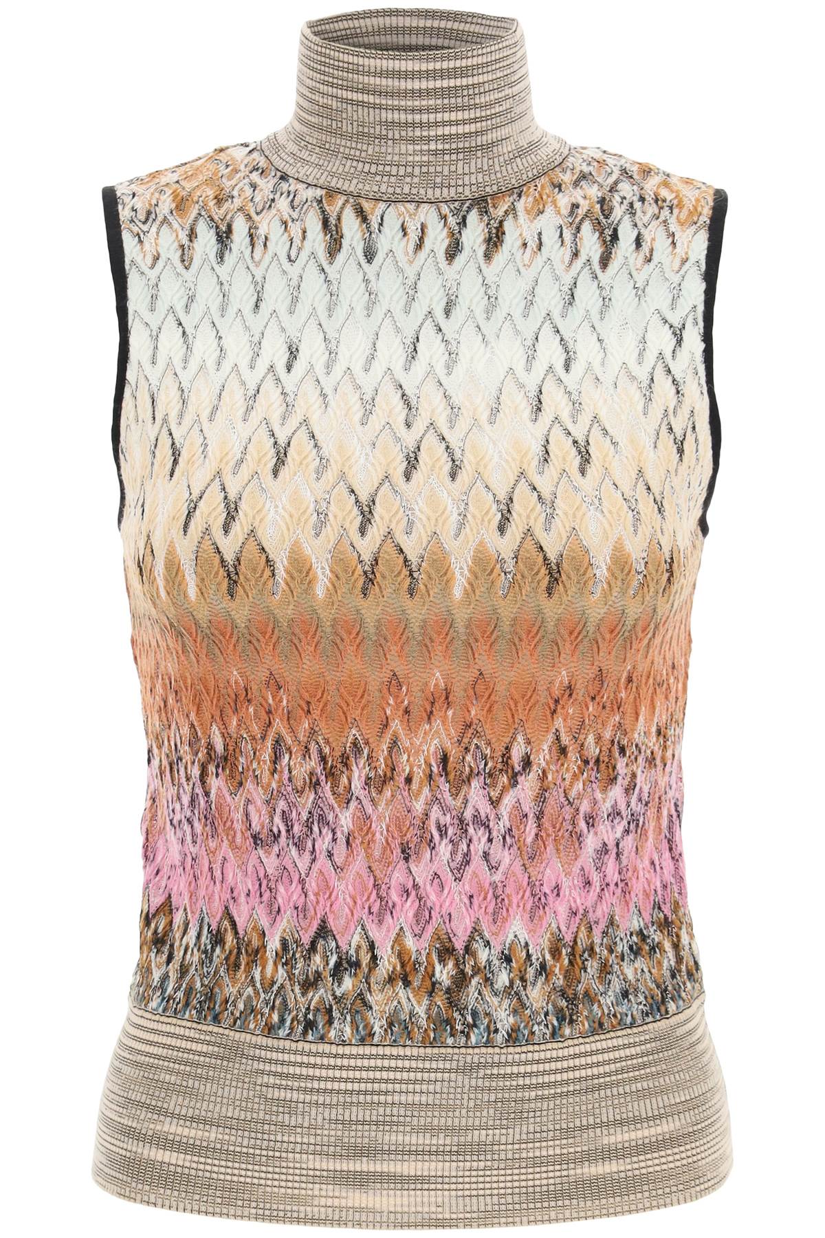 MISSONI SLEEVELESS TOP IN LIGHT WOOL KNIT