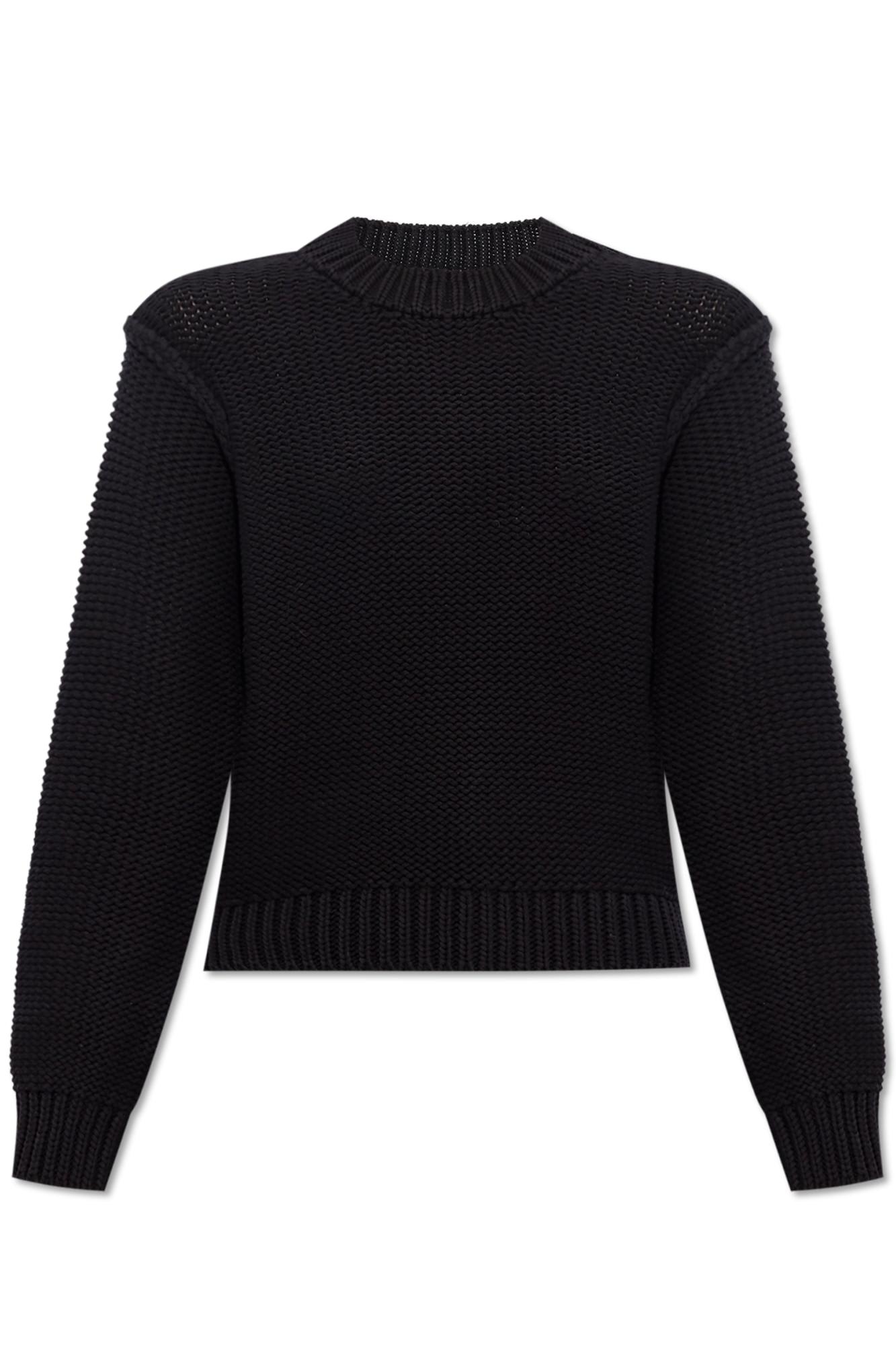 Shop Apc A.p.c. Striped Sweater In Lzz Black