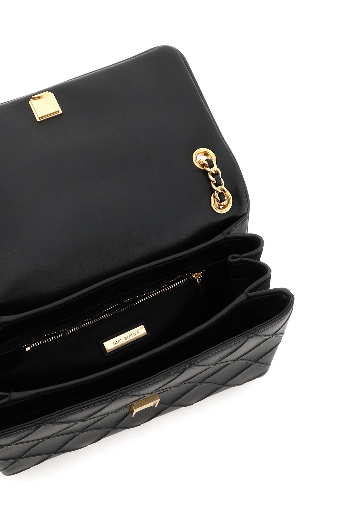 Shop Tory Burch Fleming Soft Shoulder Bag In Black (black)