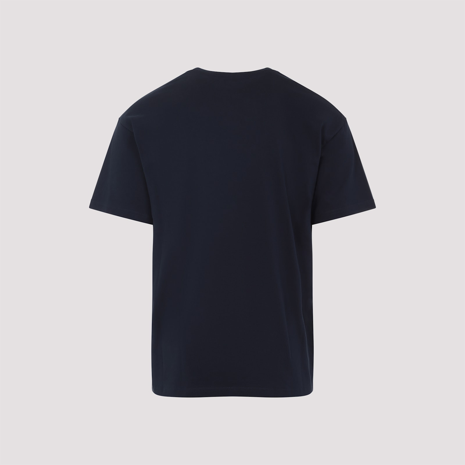 Givenchy Navy Short-sleeved T-shirt With Logo In Multi