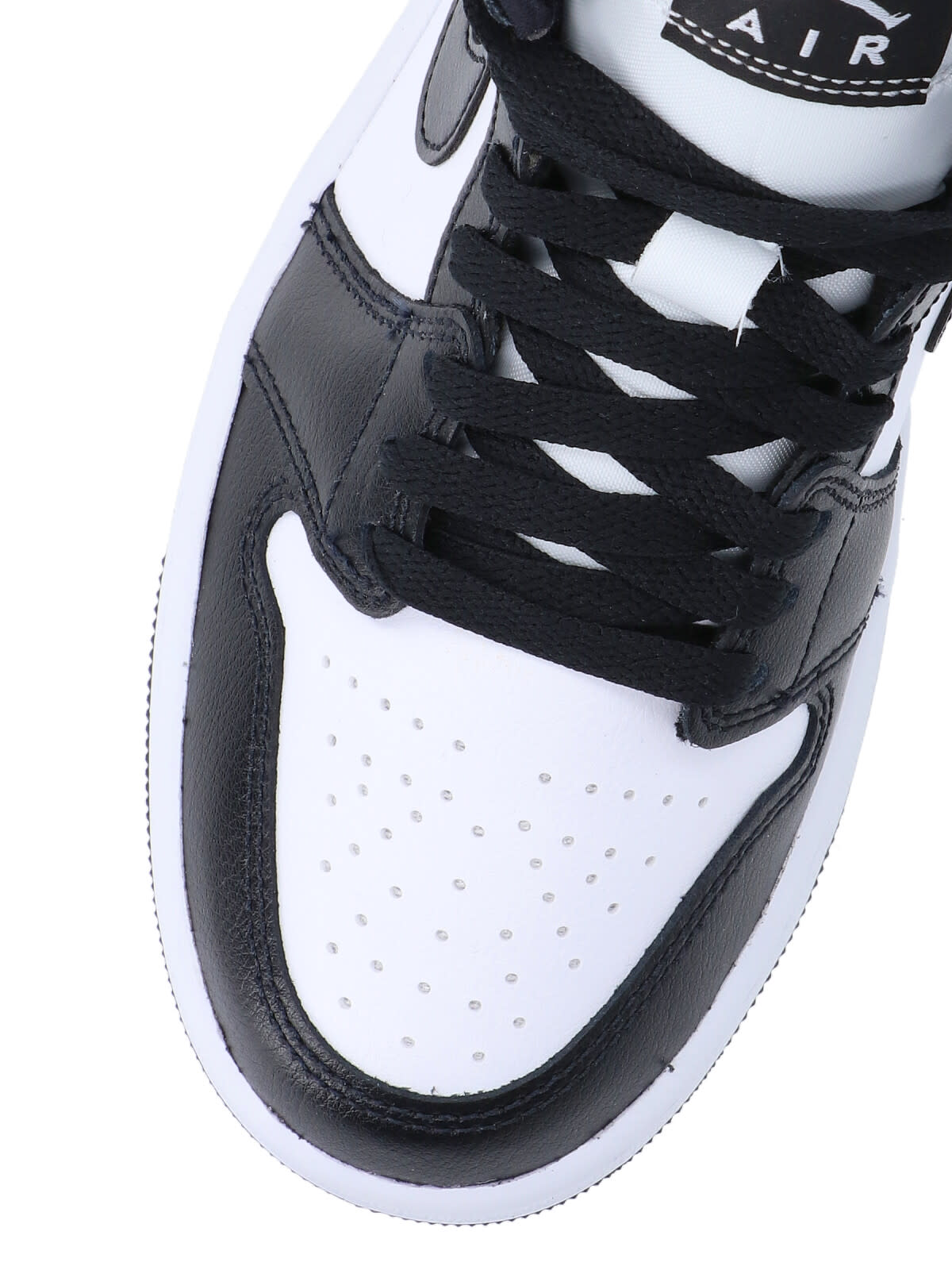 Nike Air Jordan 1 Mid Panda Sneakers In Black
