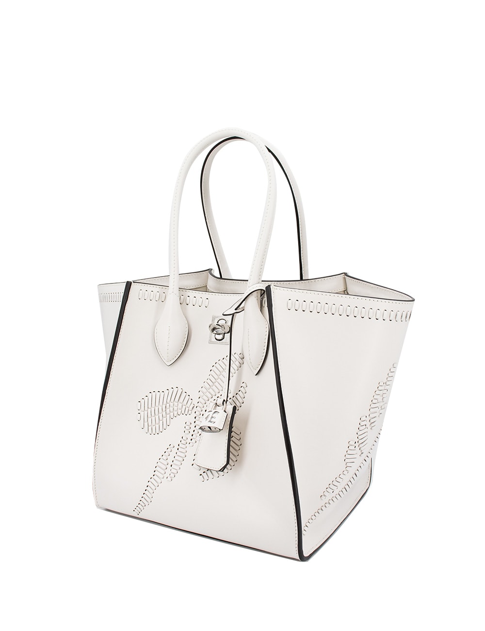 Shop Ermanno Scervino Bag In Blanc De Blanc_off White