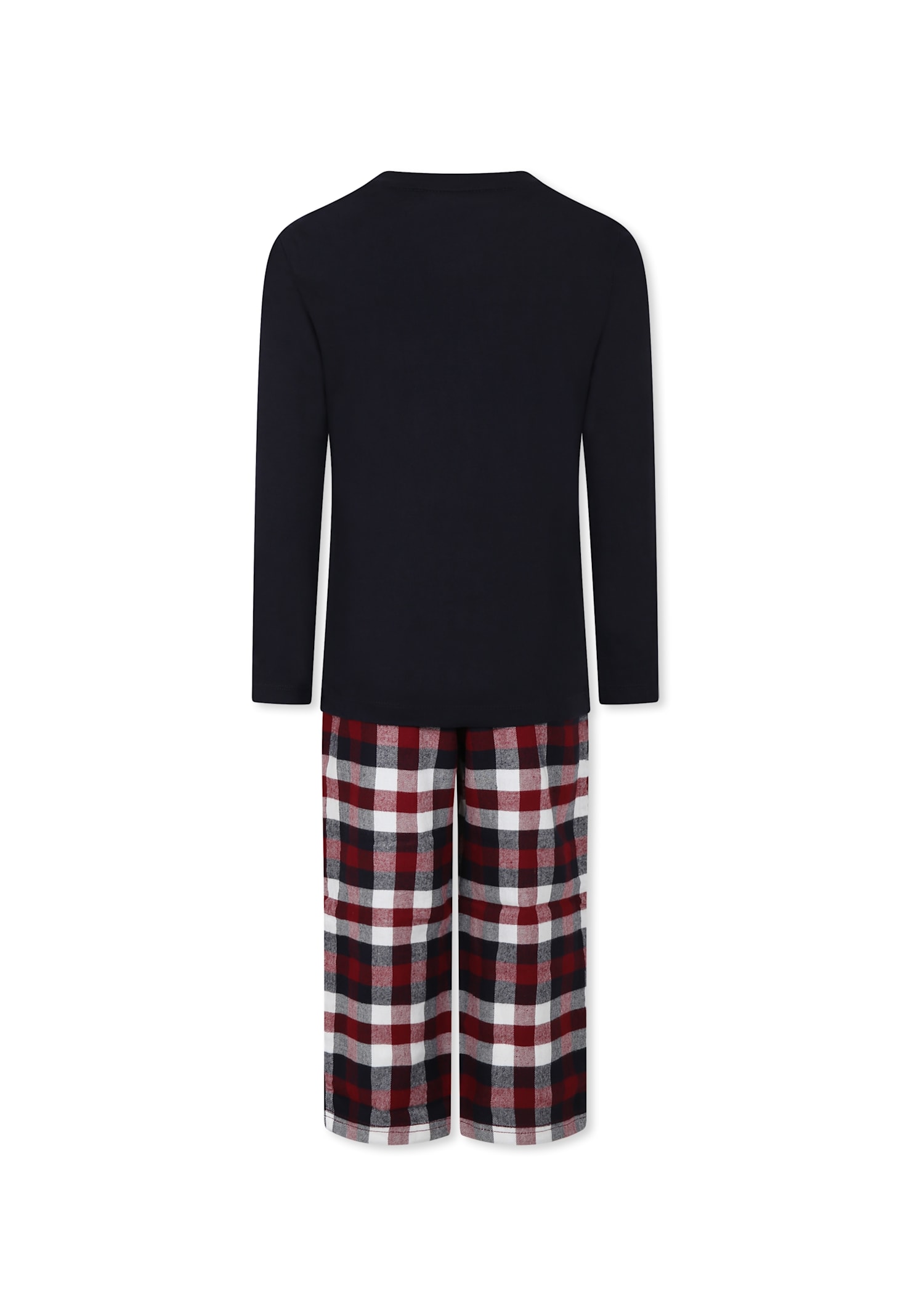 Tommy Hilfiger Multicolor Pajamas For Boy With Logo In Black
