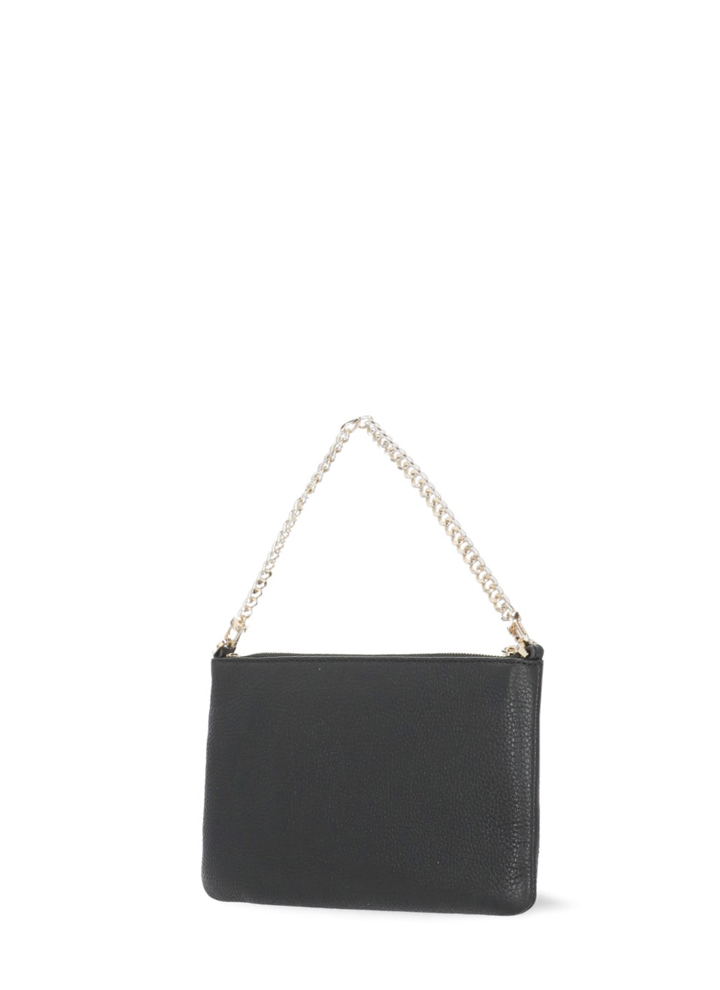Michael Michael Kors Versatile Leather Shoulder Bag With Chain Strap In Black