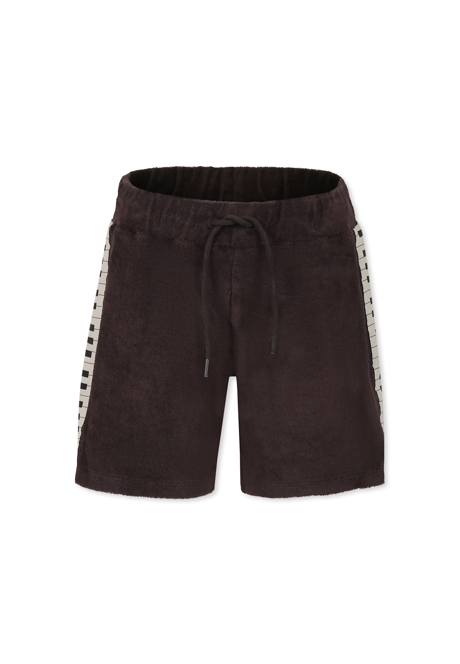 Shop Mini Rodini Grey Shorts For Kids With Piano Print