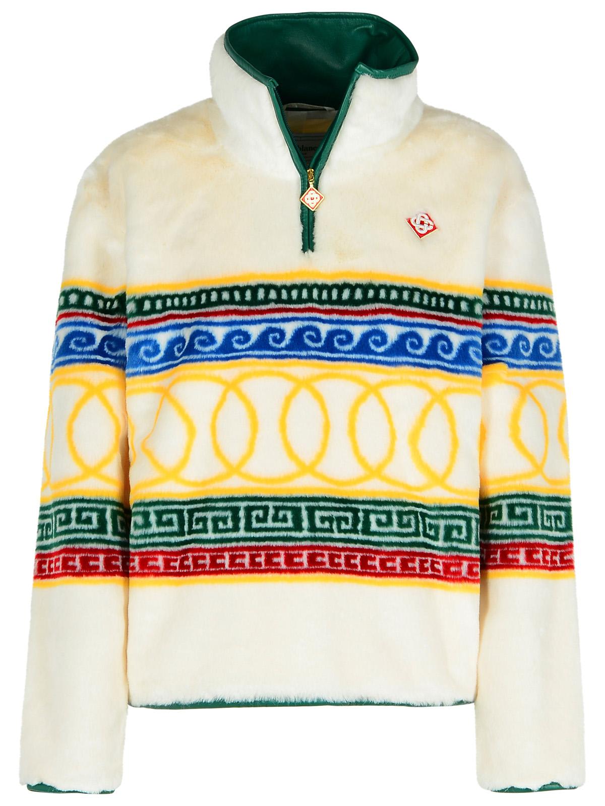 Casablanca High Neck Knit Sweater In Multicolor