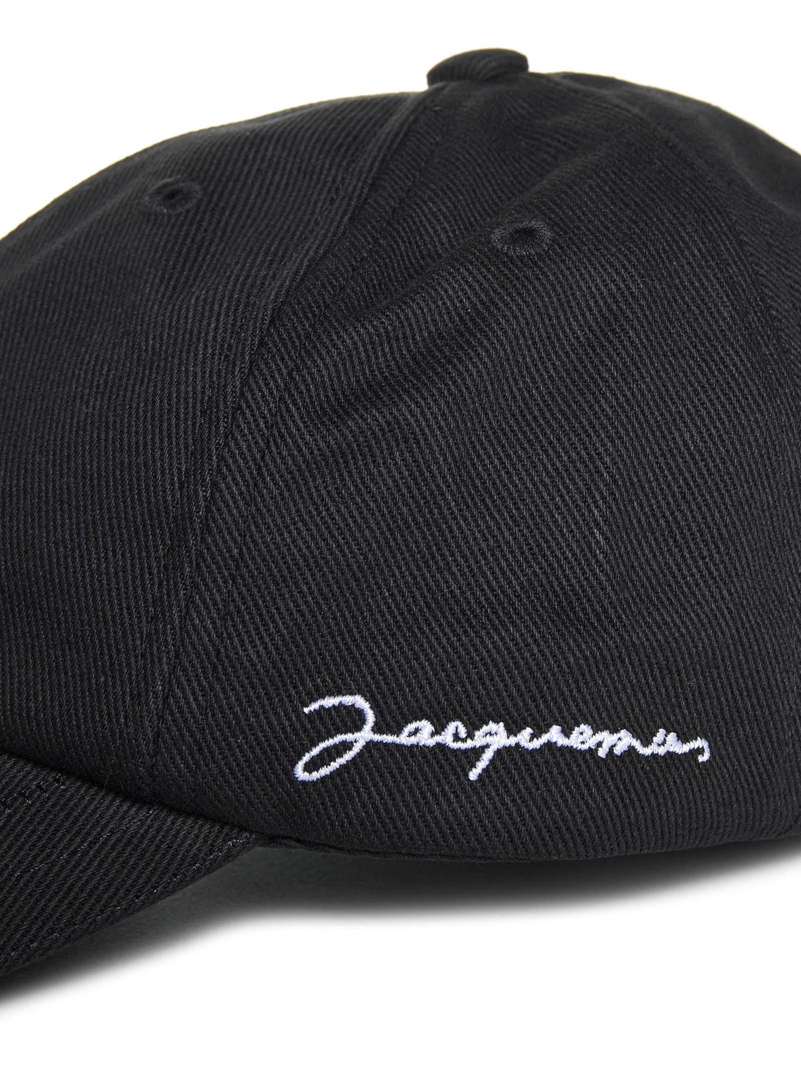 Jacquemus Signature Baseball Cap In Black