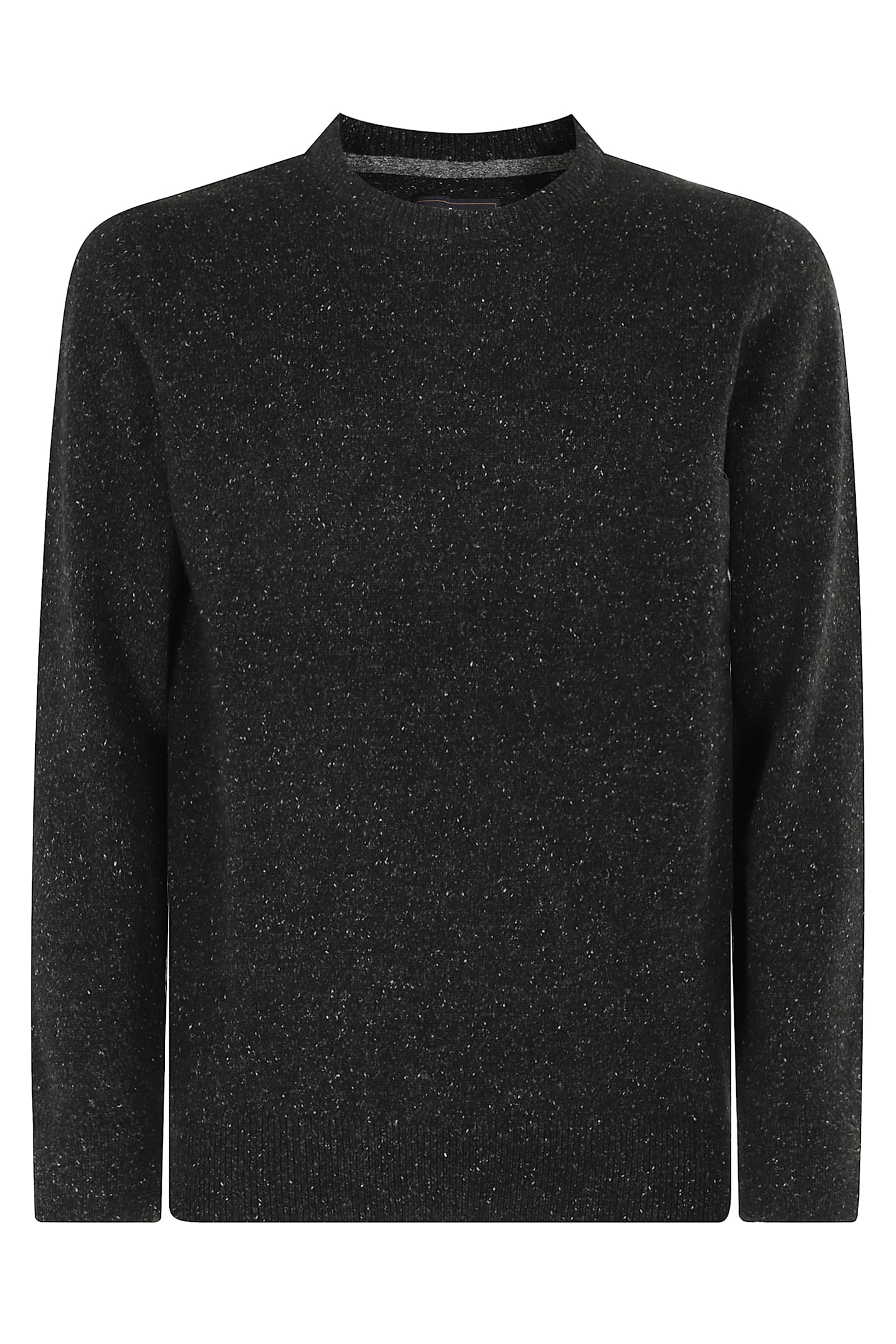 Barbour Tisbury Crewneck Knitted Jumper In Black