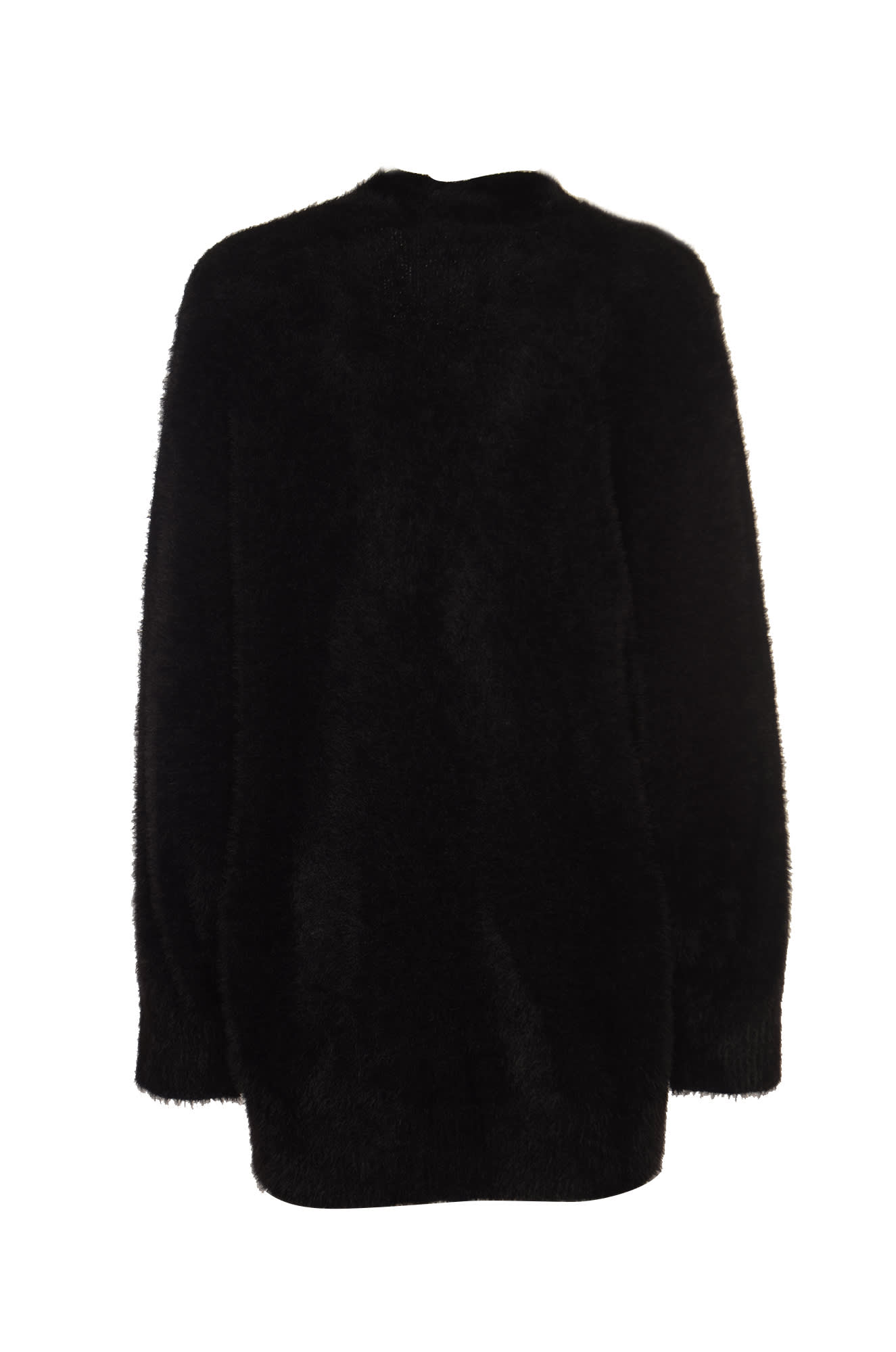 Shop Philosophy Di Lorenzo Serafini Logo V-neck Buttoned Coat In Black