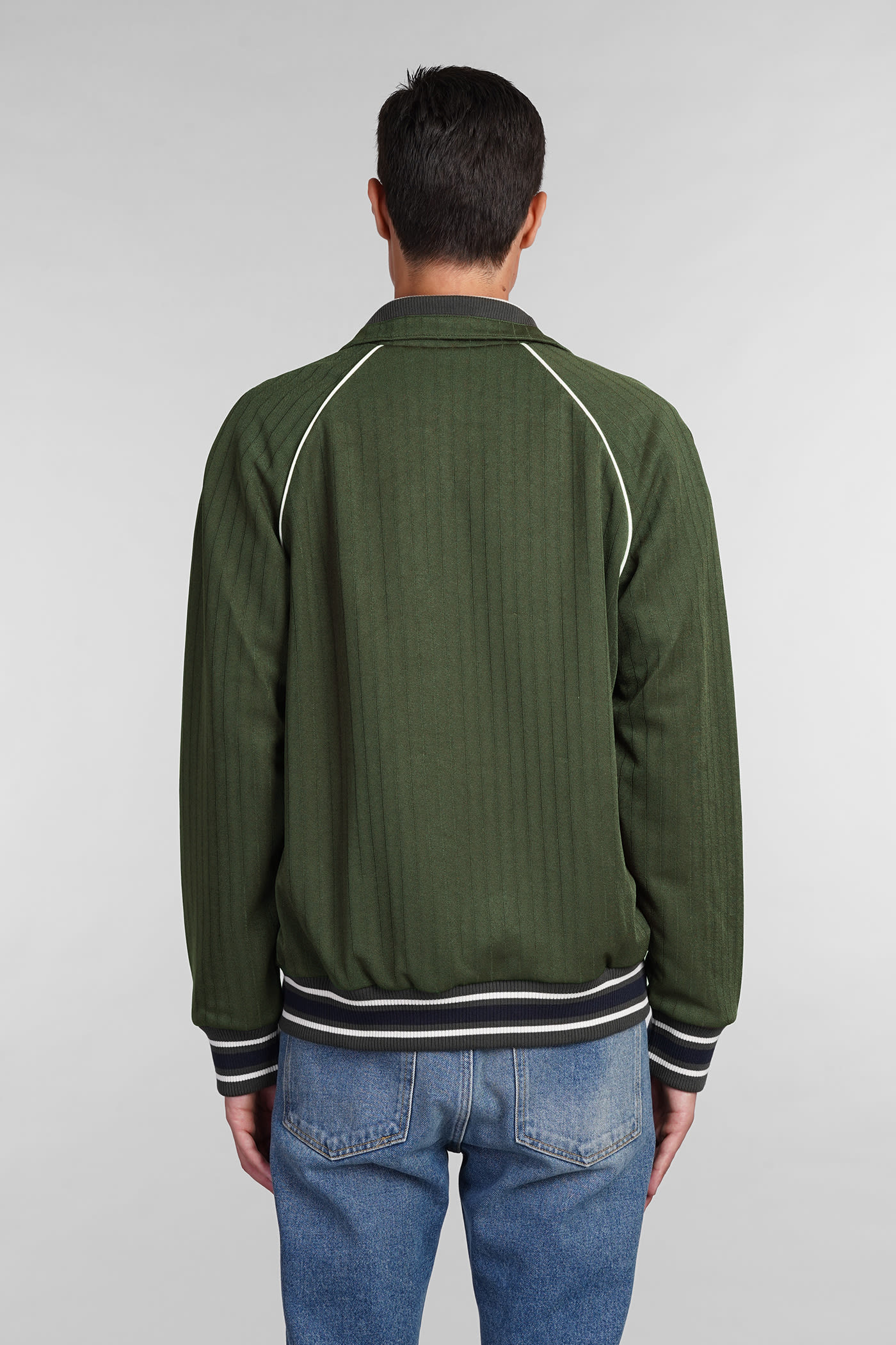 Shop Golden Goose Sweatshirt In Green Polyester