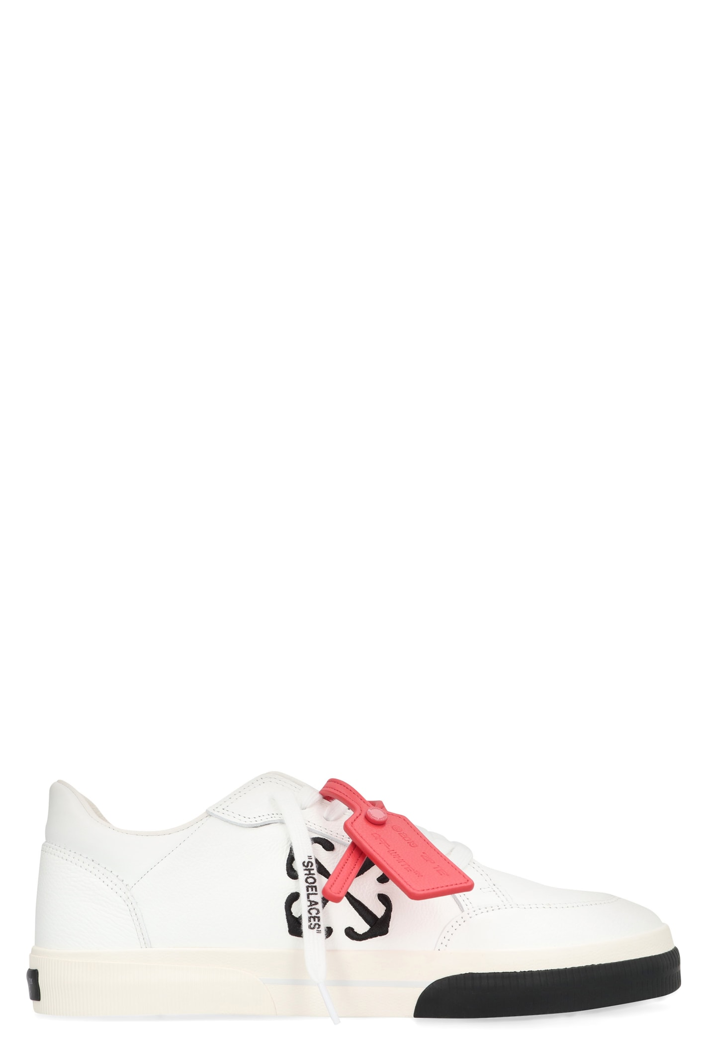 Shop Off-white New Vulcanized Leather Low-top Sneakers In White