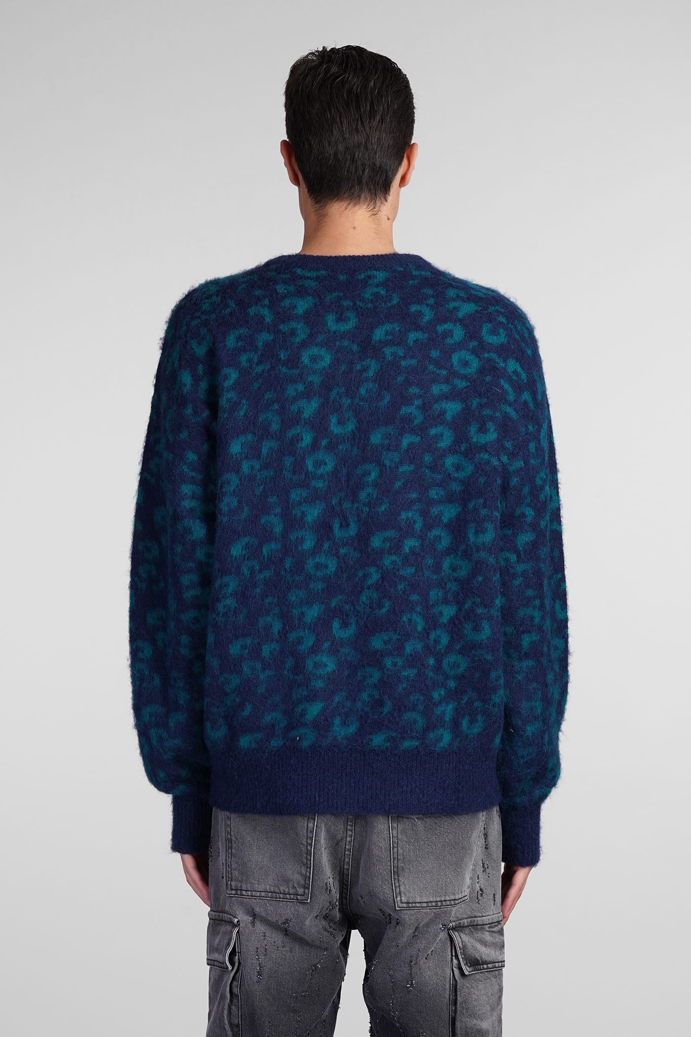 Shop Salvatore Santoro Knitwear In Blue Polyamide