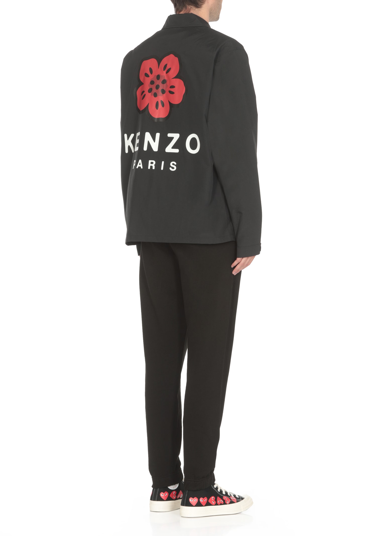 Shop Kenzo Boke Flower Shirt In Black