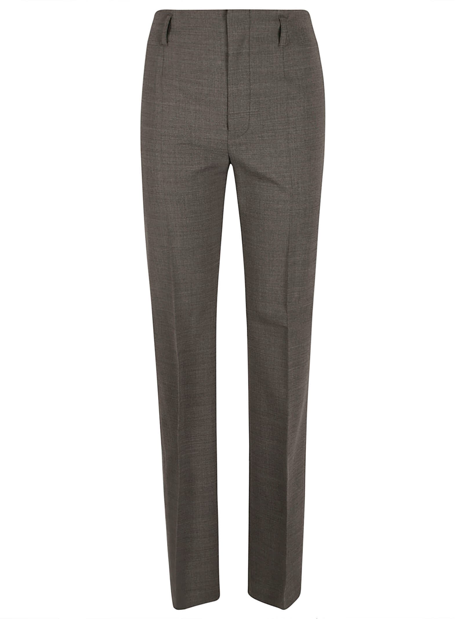 Shop Philosophy Di Lorenzo Serafini High-waist Slim Trousers In Grey