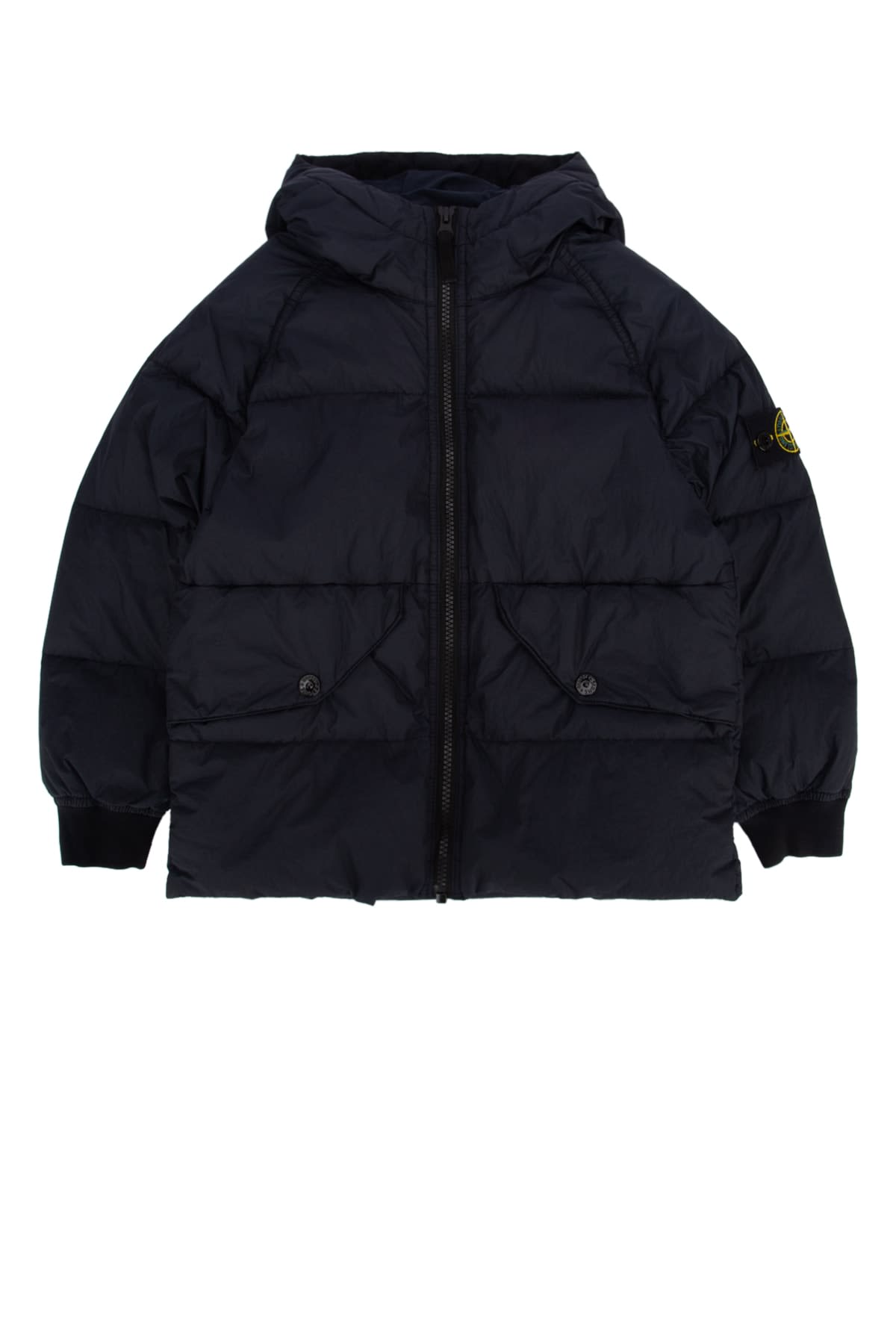 Stone Island Giubbotto Vera Piuma Rds In Navyblue