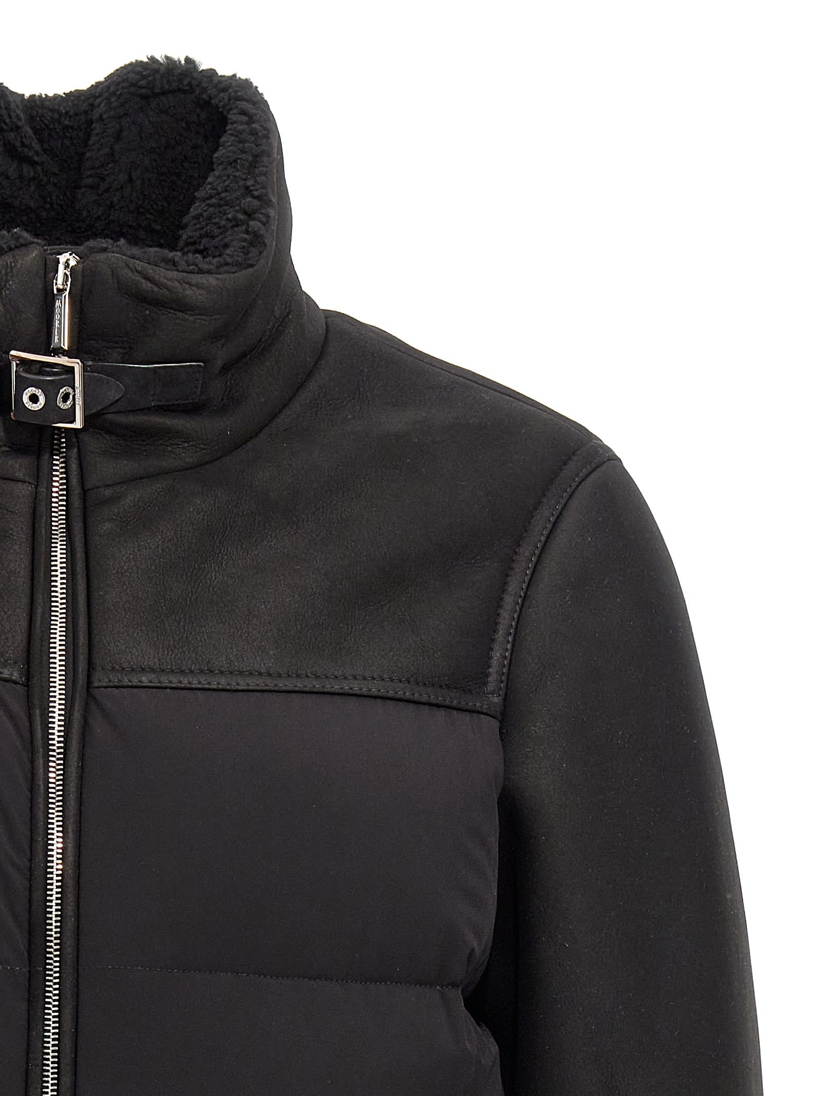 Shop Moorer Delfo-mkn Down Jacket In Black