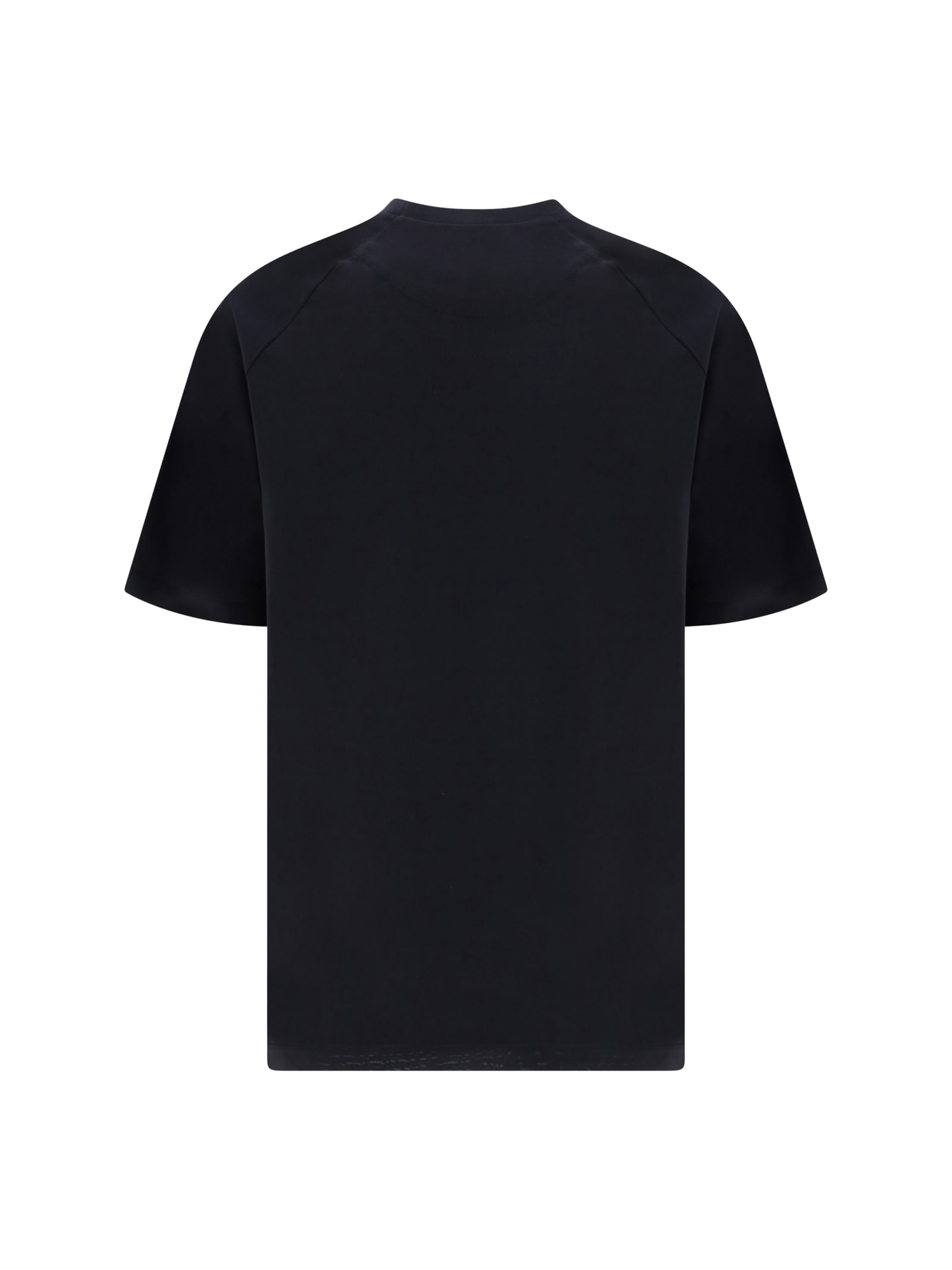 Shop Y-3 T-shirt In Black/owhite